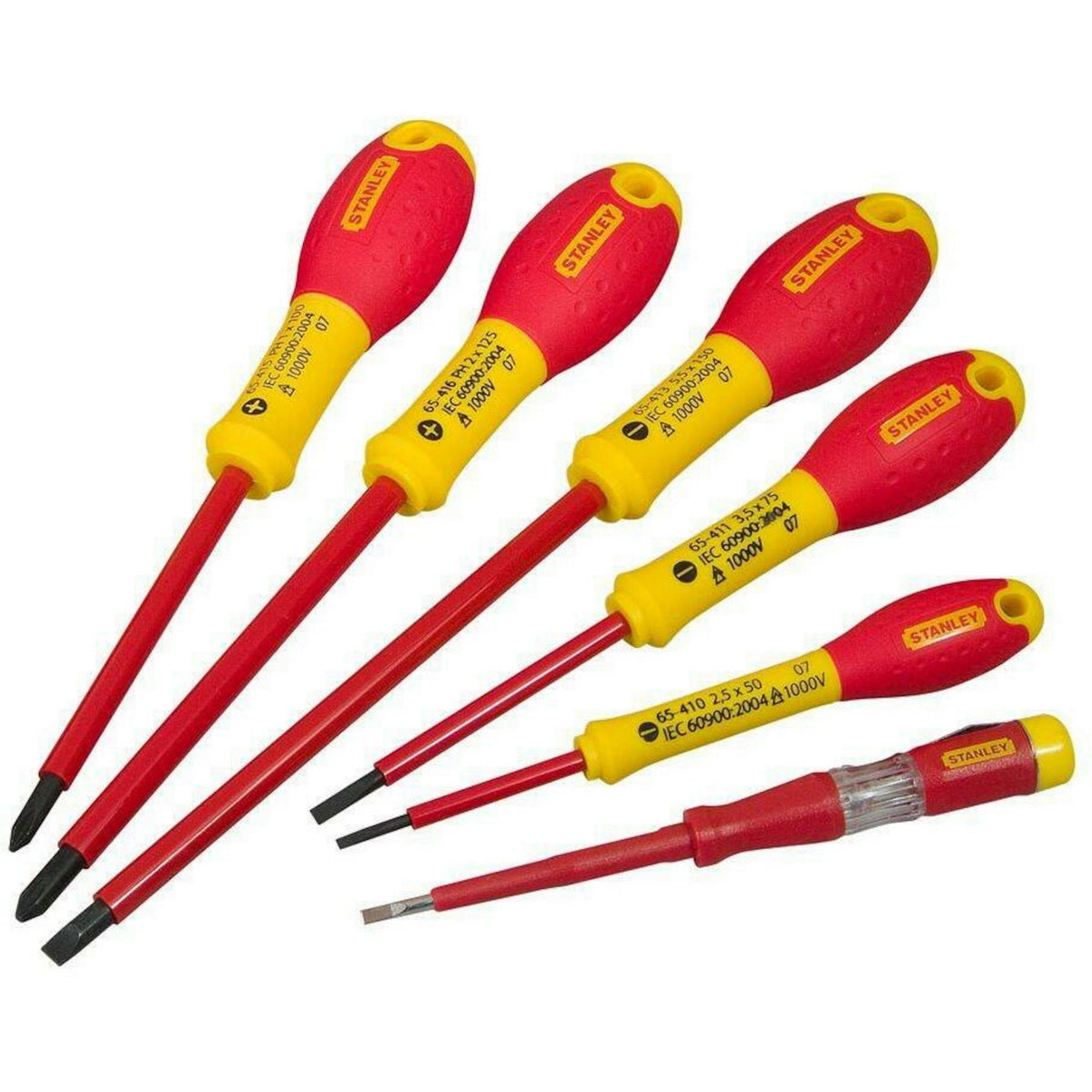 Stanley 0-65-441 Fatmax Συλλογή Κατσαβίδια Ηλεκτρολόγων Με Μόνωση VDE 1000V Σετ 6 Τεμ