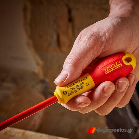 Stanley 0-65-443 Fatmax Κατσαβίδια Ηλεκτρολόγων Με Μόνωση VDE 1000V Σετ 6 Τεμ