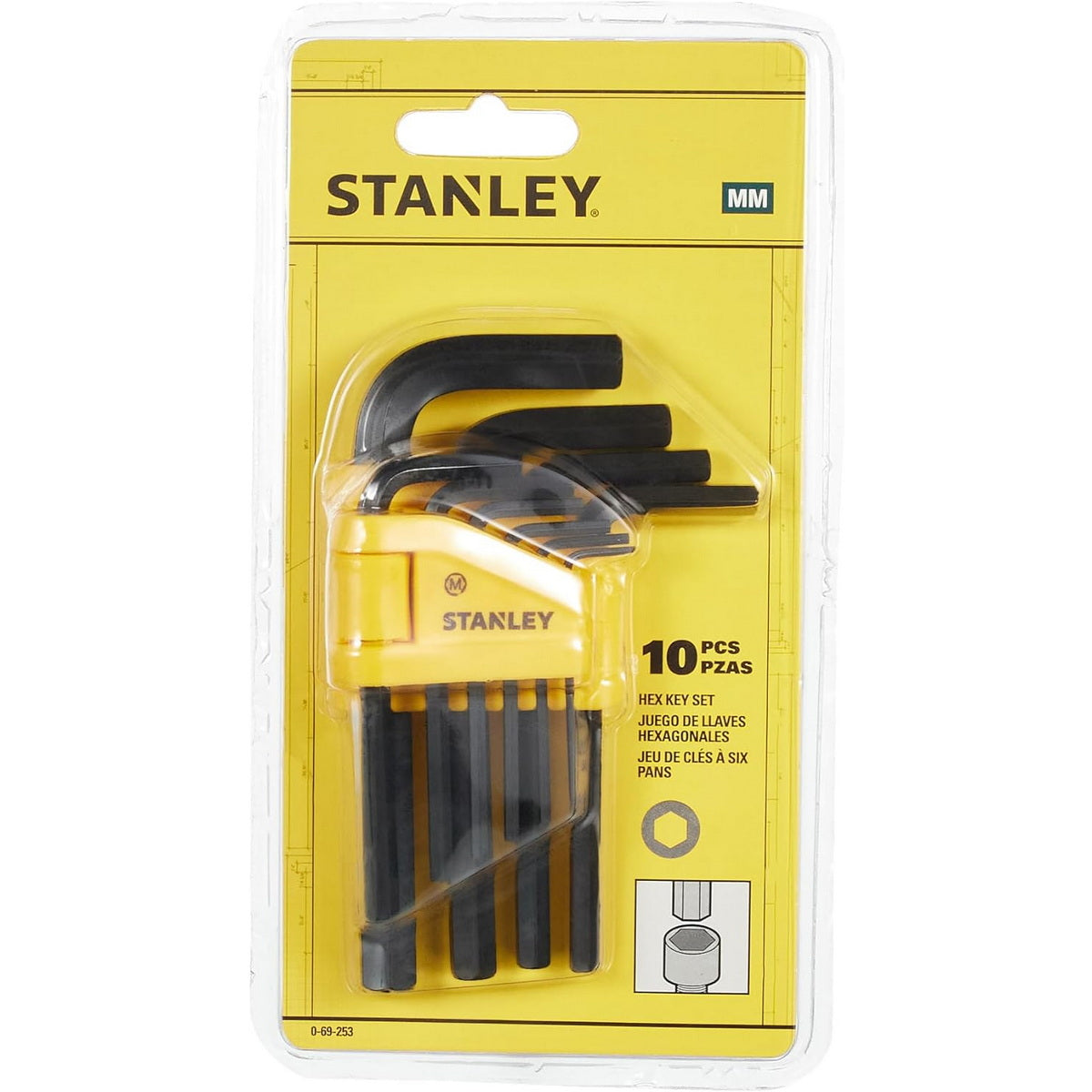 Stanley 0-69-253 Κλειδιά Allen Σετ 10 Τεμ