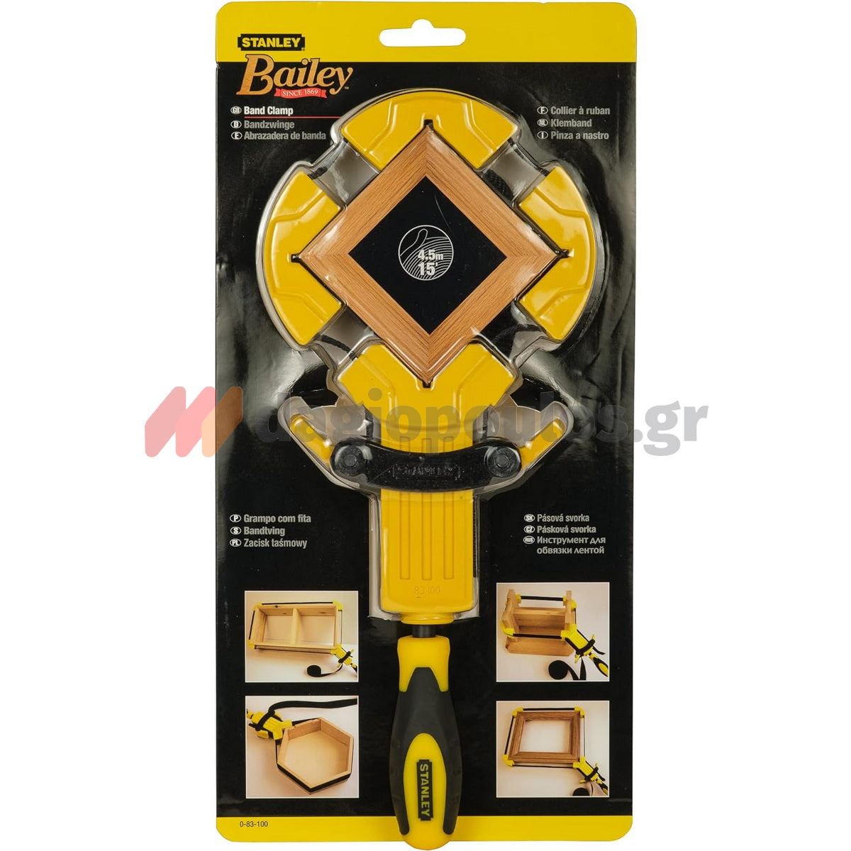 Stanley 0-83-100 Bailey Σφιγκτήρας Πολλαπλών Χρήσεων Με Ταινία 4.5mtr