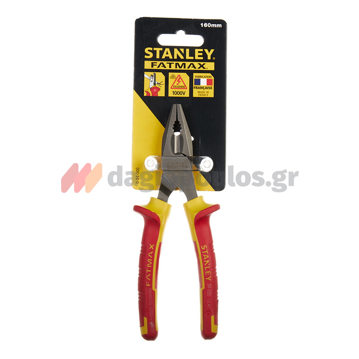 Stanley 0-84-000 MaxSteel Πένσα Καλωδίων Ηλεκτρολόγου Με Μόνωση VDE 1000V 160mm