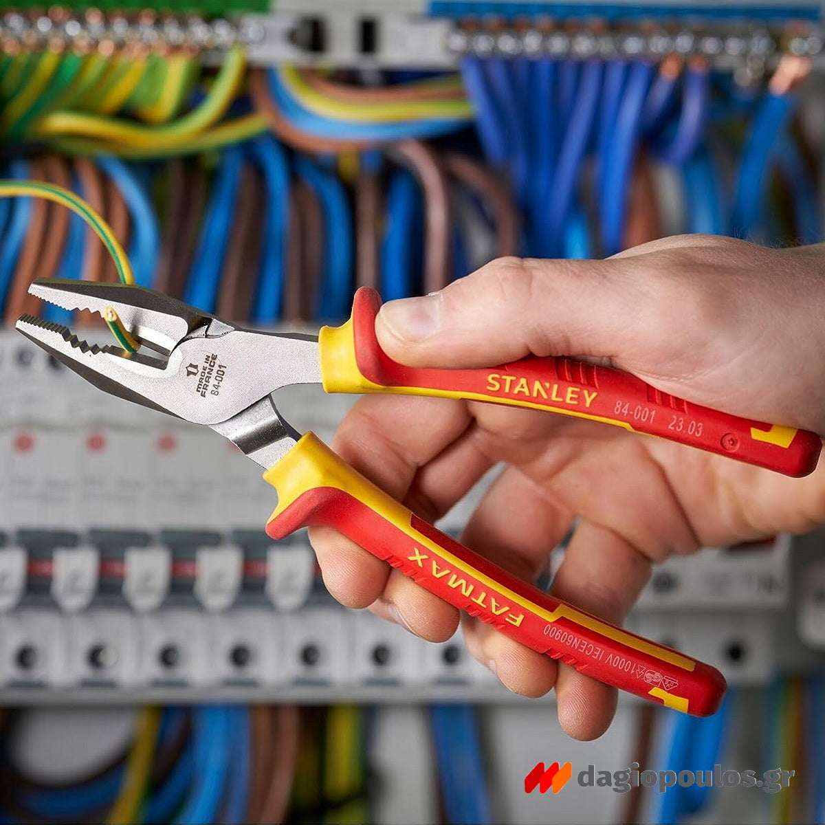 Stanley 0-84-001 MaxSteel Πένσα Καλωδίων Ηλεκτρολόγου Με Μόνωση VDE 1000V 180mm