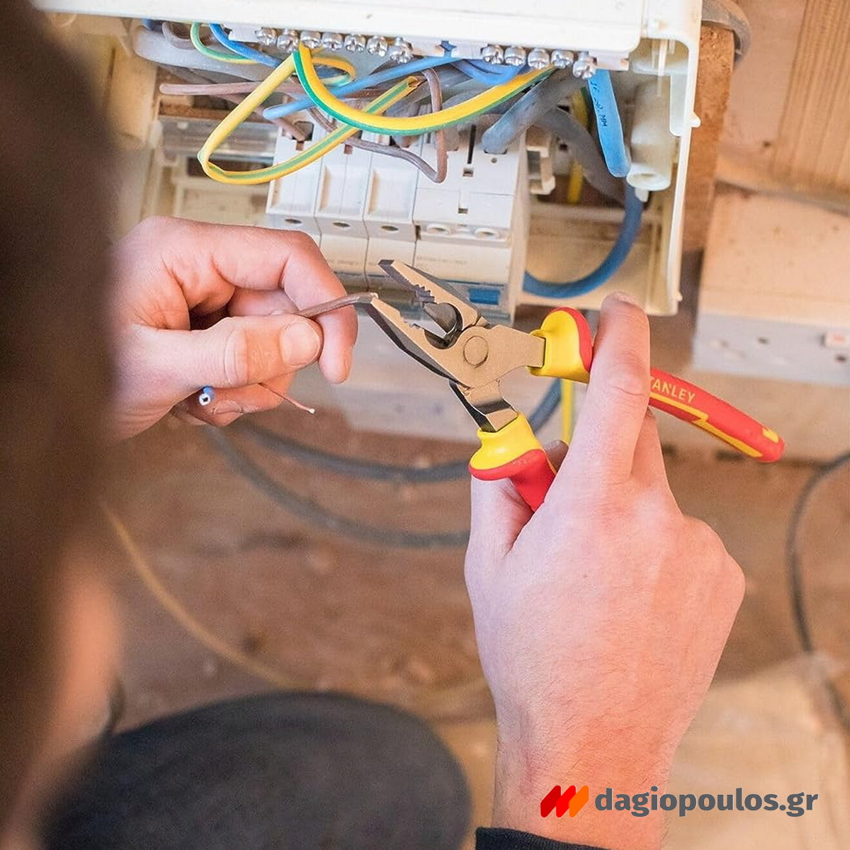 Stanley 0-84-001 MaxSteel Πένσα Καλωδίων Ηλεκτρολόγου Με Μόνωση VDE 1000V 180mm