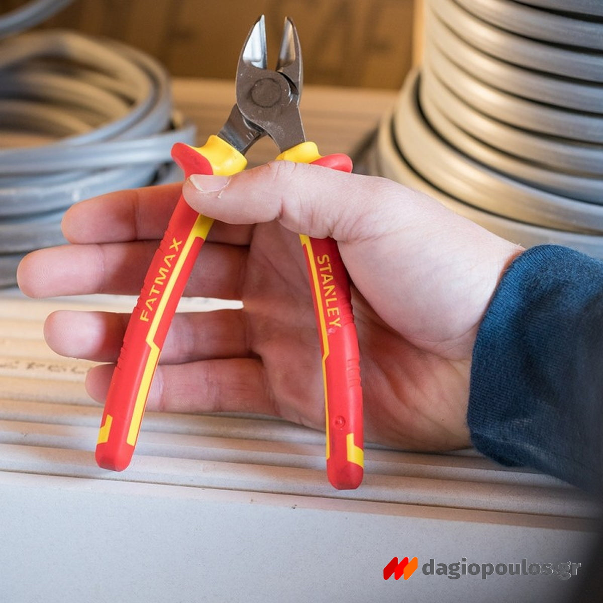 Stanley 0-84-003 MaxSteel Πλαγιοκόφτης Ηλεκτρολόγου Με Μόνωση VDE 1000V 7" 180mm