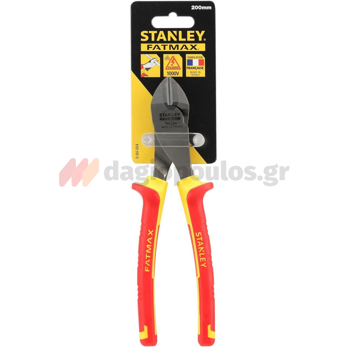 Stanley 0-84-004 Maxsteel Πλαγιοκόφτης Ηλεκτρολόγου Με Μόνωση VDE 1000V 8" 200mm