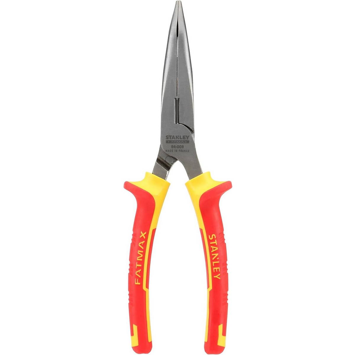 Stanley 0-84-008 MaxSteel Μυτοτσίμπιδο Κυρτό (Στραβοτσίμπιδο) Ηλεκτρολόγου Με Μόνωση VDE 1000V 200mm