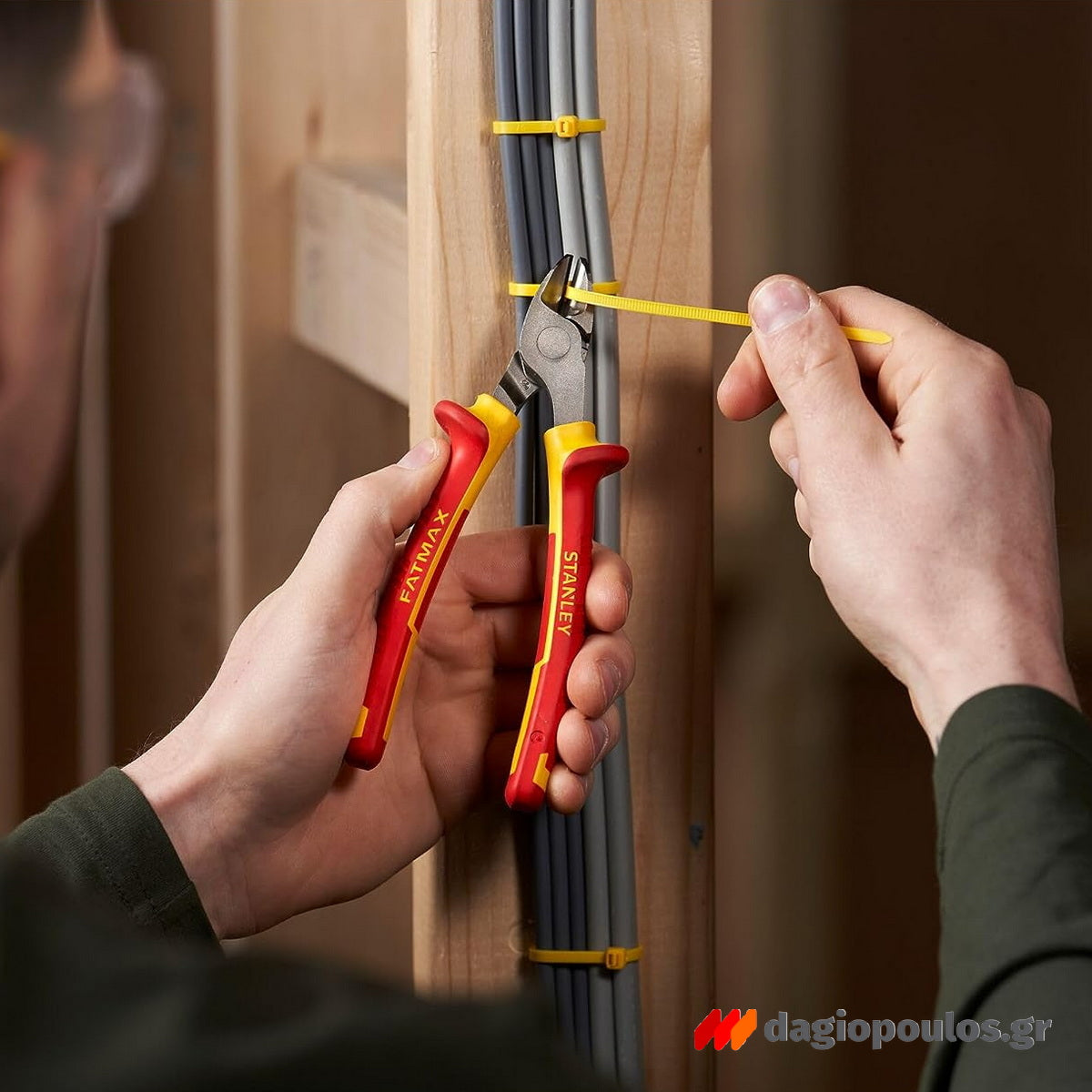 Stanley 0-84-009 MaxSteel Πλαγιοκόφτης Ηλεκτρολόγου Με Μόνωση VDE 1000V 8" 200mm