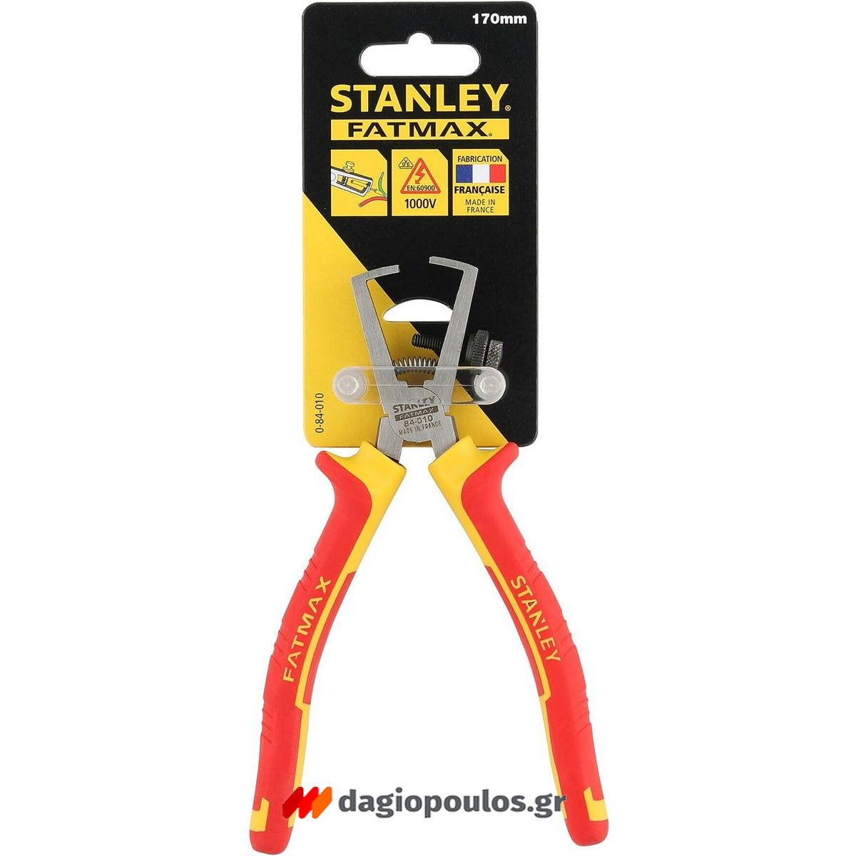 Stanley 0-84-010 MaxSteel Απογυμνωτής Καλωδίων Ηλεκτρολόγου Με Μόνωση VDE 1000V 170mm