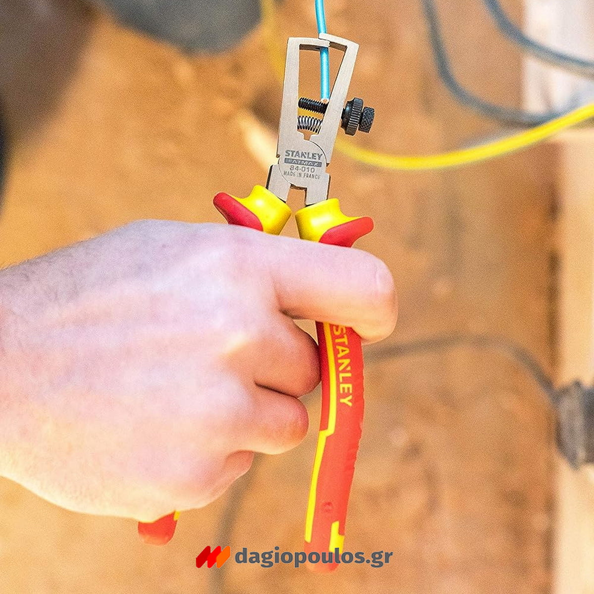 Stanley 0-84-010 MaxSteel Απογυμνωτής Καλωδίων Ηλεκτρολόγου Με Μόνωση VDE 1000V 170mm