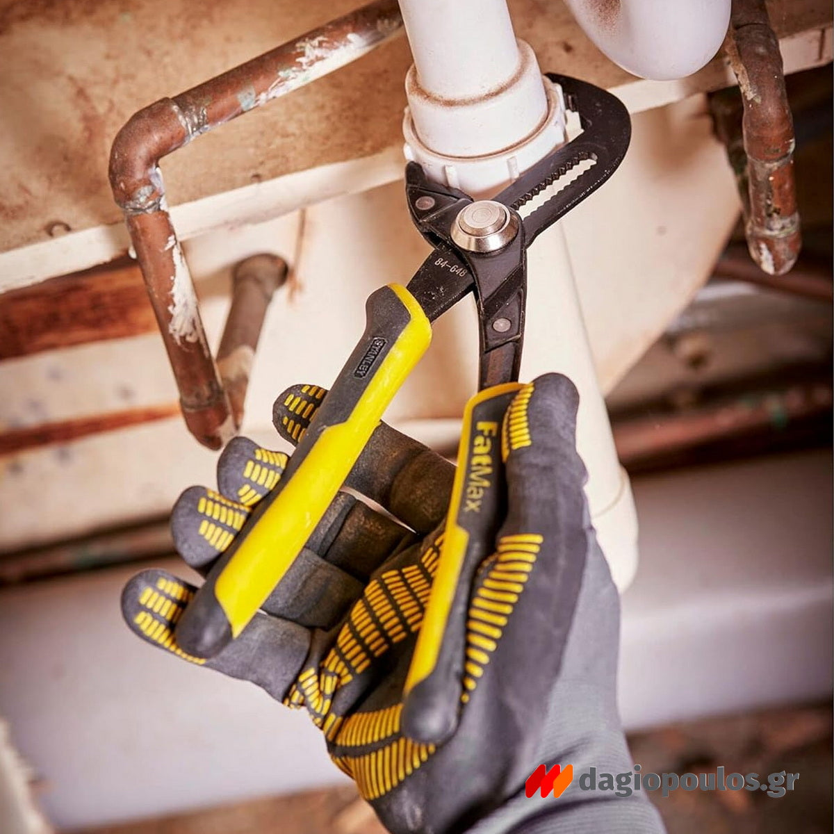 Stanley 0-84-648 Fatmax® Γκαζοτανάλια Ενισχυμένη Επαγγελματικής Χρήσης Με Κουμπί Κλειδώματος Ρύθμισης 10" 250mm