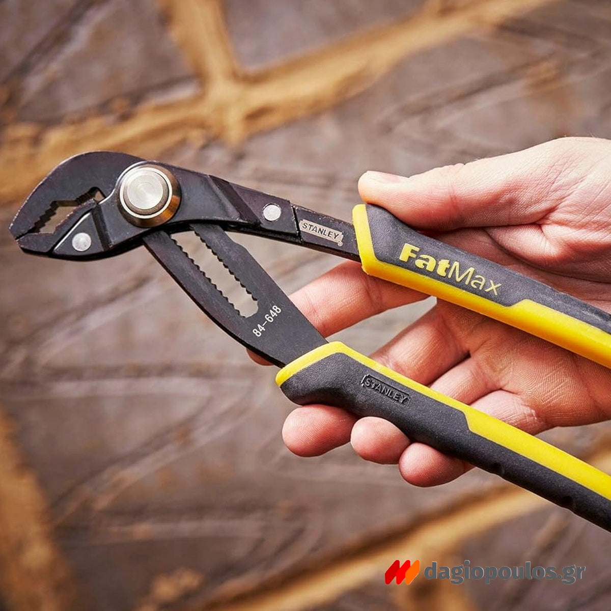 Stanley 0-84-648 Fatmax® Γκαζοτανάλια Ενισχυμένη Επαγγελματικής Χρήσης Με Κουμπί Κλειδώματος Ρύθμισης 10" 250mm