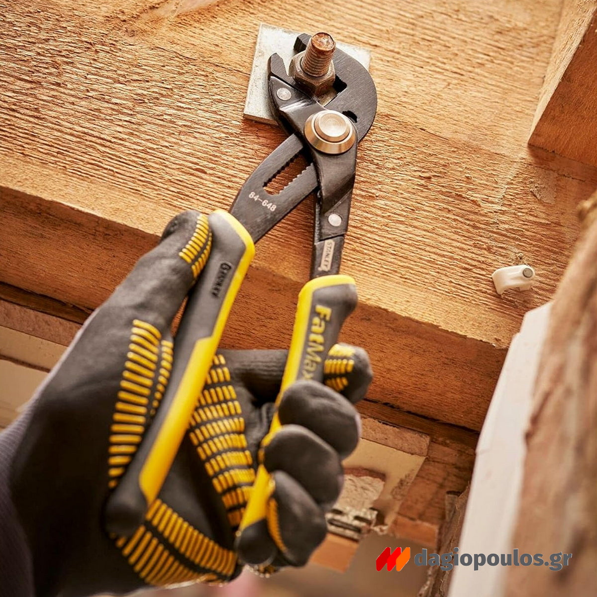 Stanley 0-84-648 Fatmax® Γκαζοτανάλια Ενισχυμένη Επαγγελματικής Χρήσης Με Κουμπί Κλειδώματος Ρύθμισης 10" 250mm