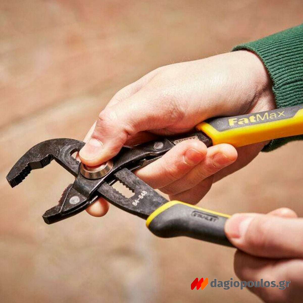 Stanley 0-84-649 Fatmax® Γκαζοτανάλια Ενισχυμένη Επαγγελματικής Χρήσης Με Κουμπί Κλειδώματος Ρύθμισης 12" 300mm