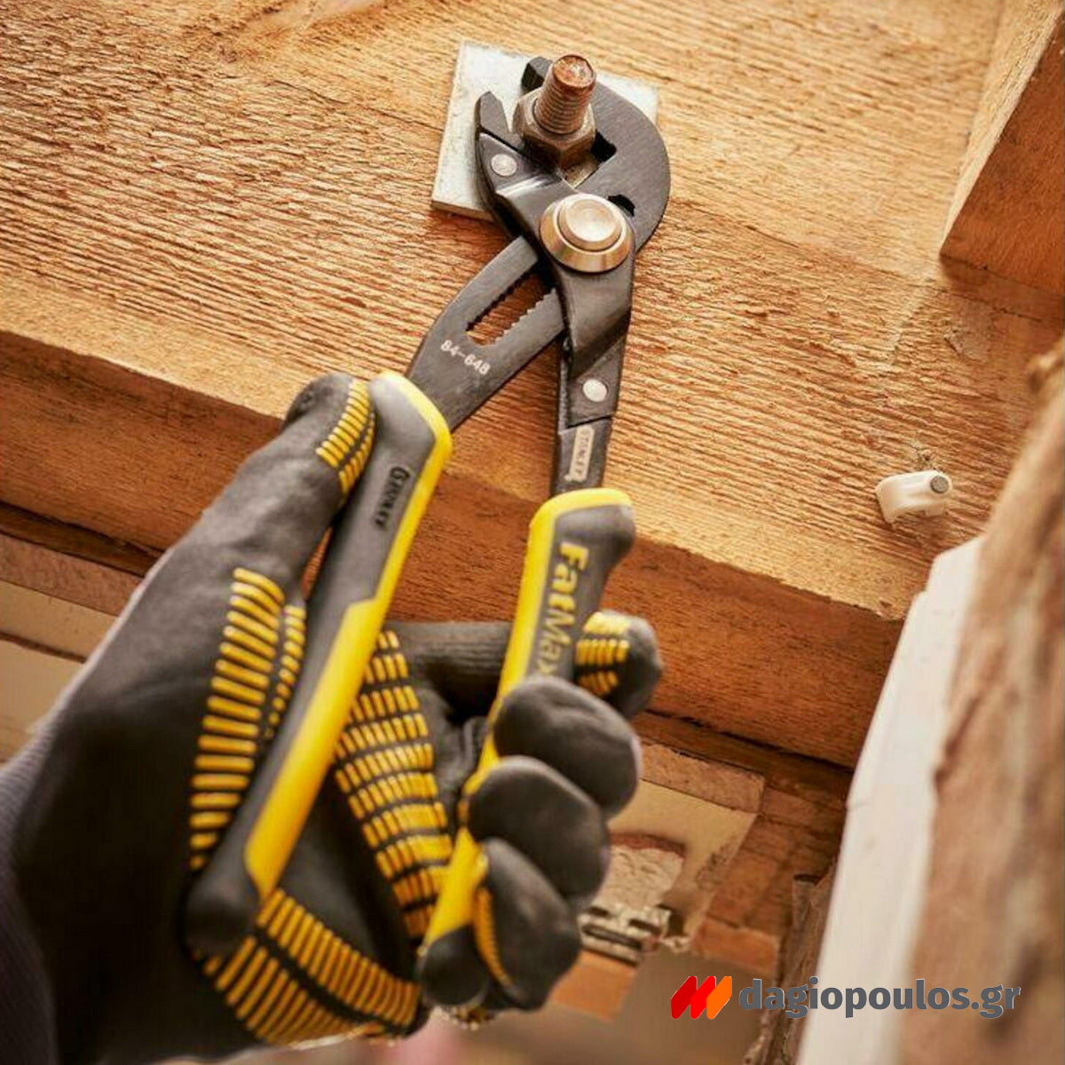 Stanley 0-84-649 Fatmax® Γκαζοτανάλια Ενισχυμένη Επαγγελματικής Χρήσης Με Κουμπί Κλειδώματος Ρύθμισης 12" 300mm