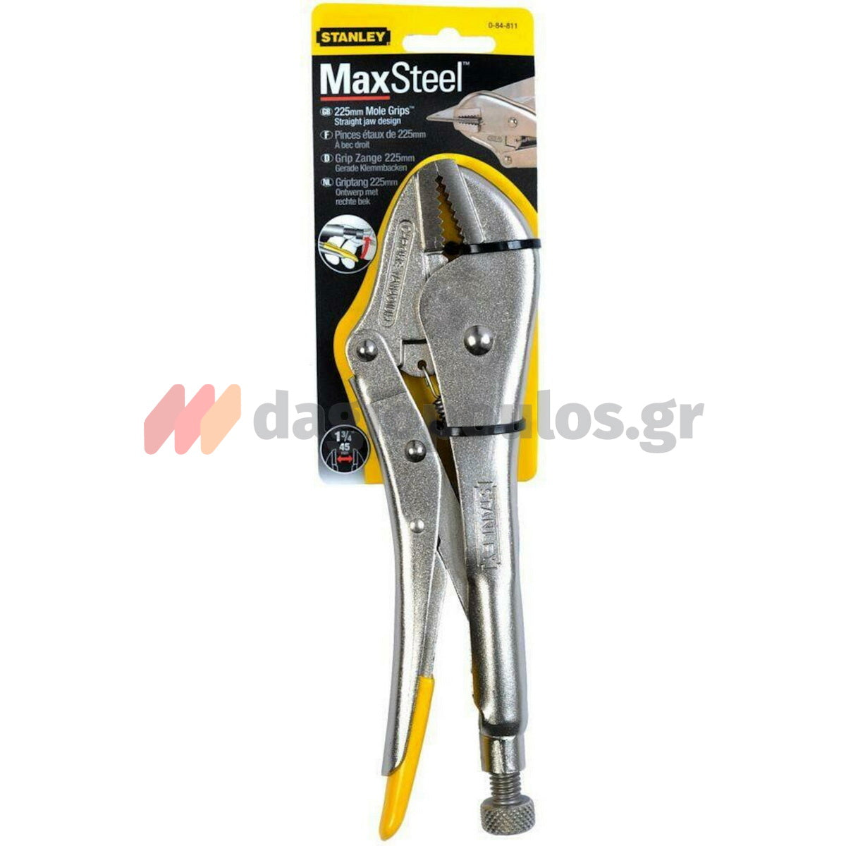 Stanley Πένσα Συγκράτησης Grip Με Ίσια Σιαγόνα
