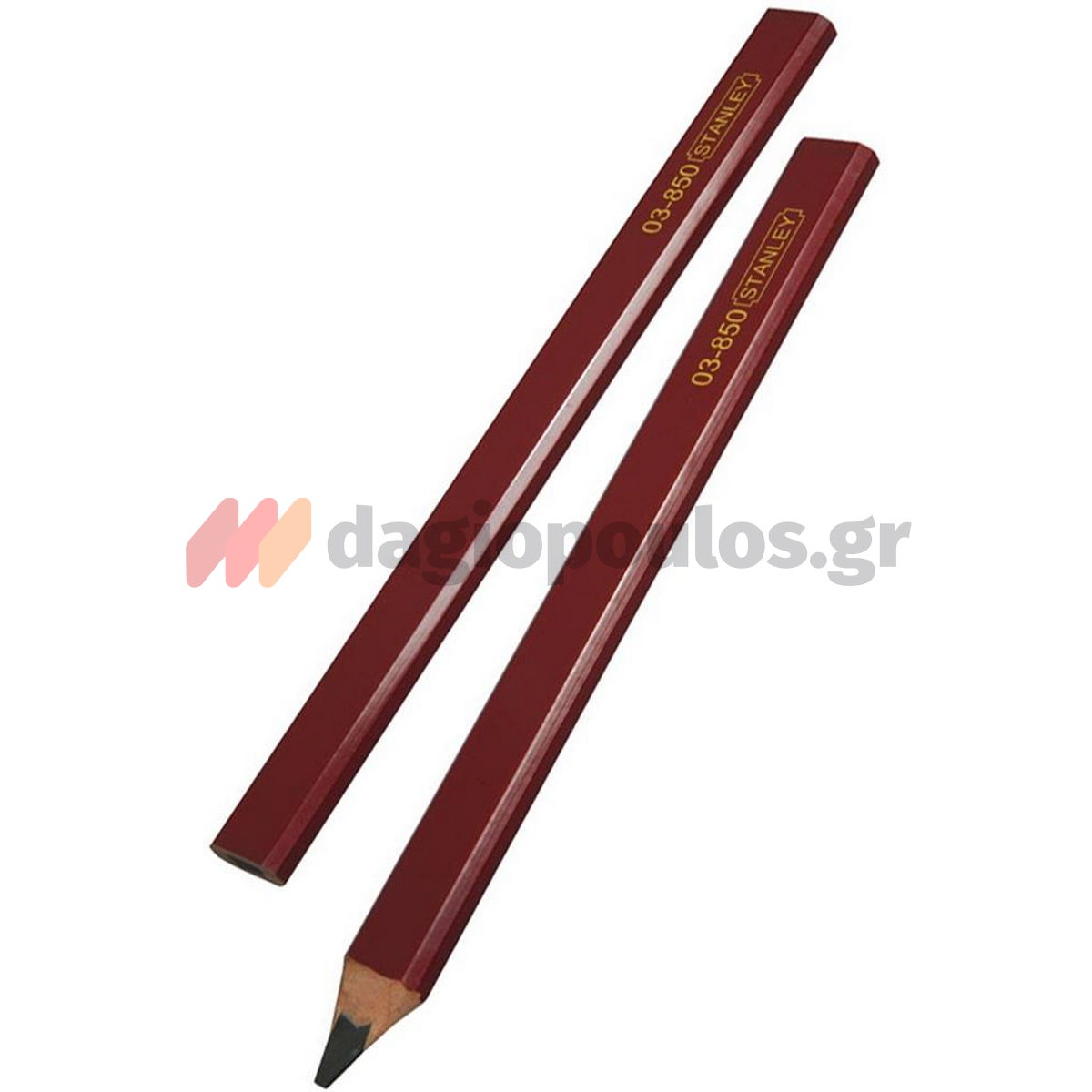 Stanley 1-03-850 Μολύβι Μαραγκών & Σημαδέματος 2B Κόκκινο