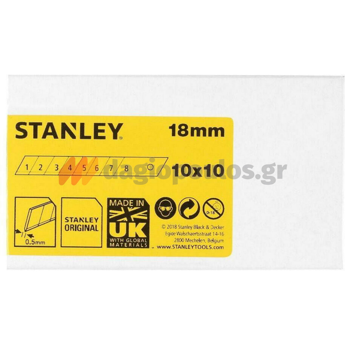 Stanley 1-11-301 Fatmax Λεπίδες (Λάμες) Ανταλλακτικές 18mm Σετ 100 Τεμ