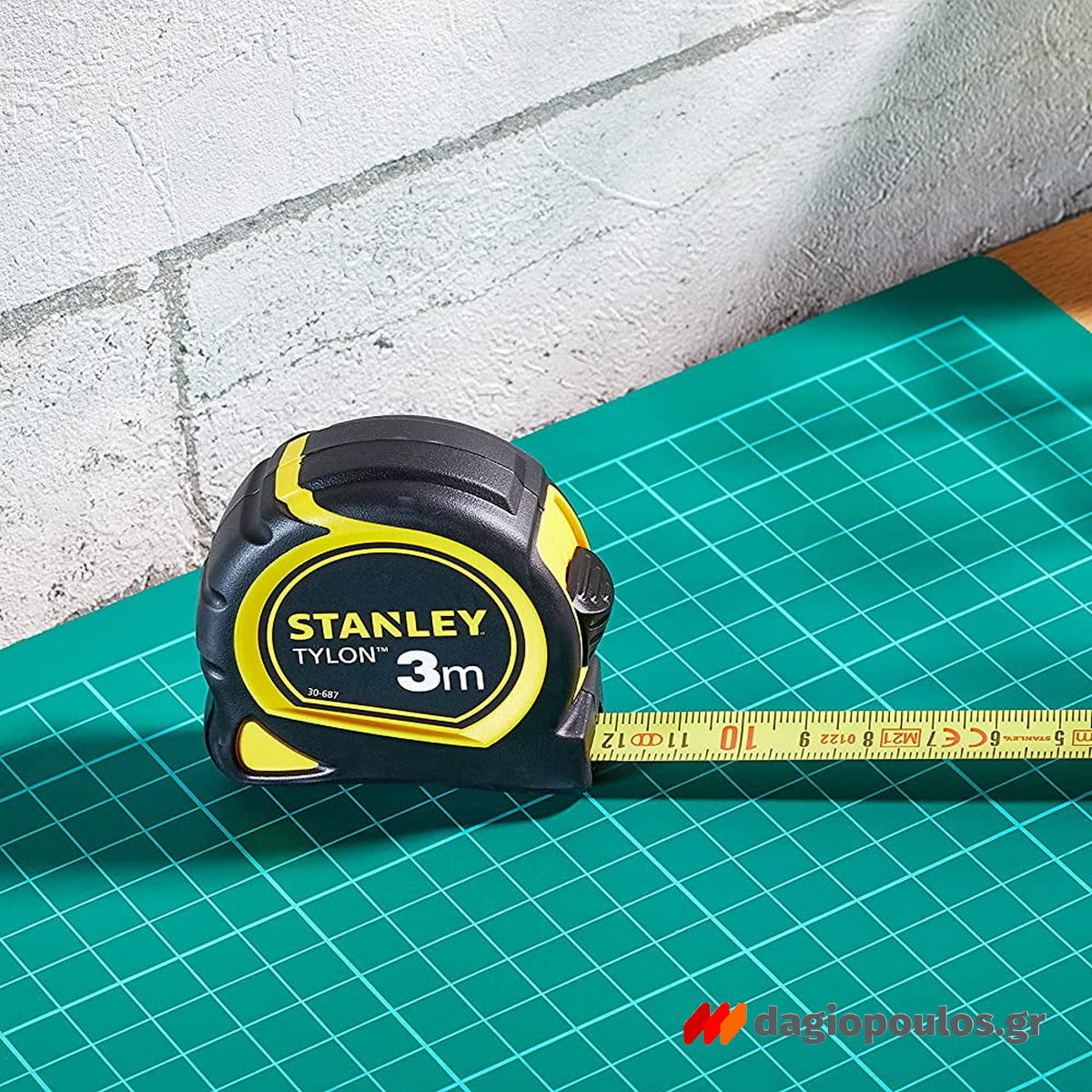 Stanley Tylon μετροταινία class II 3m Tru Zero άγκιστρο ματ κλίμακα εργονομικό κέλυφος