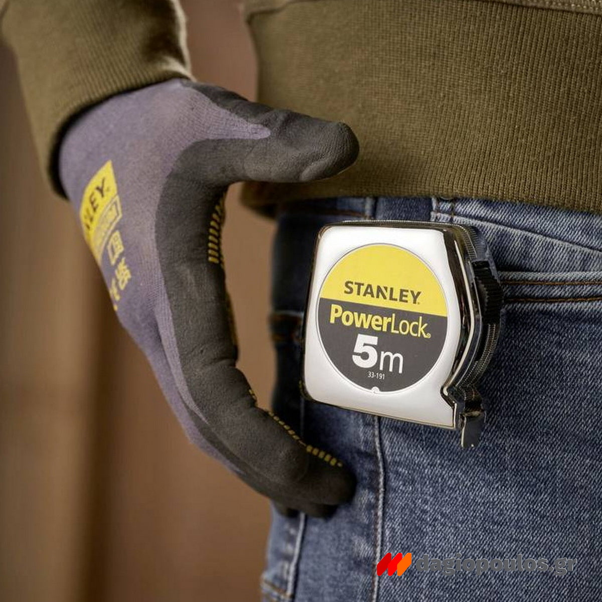 Stanley 1-33-191 Powerlock Μετροταινία Ρολό 5mtr x 19mm