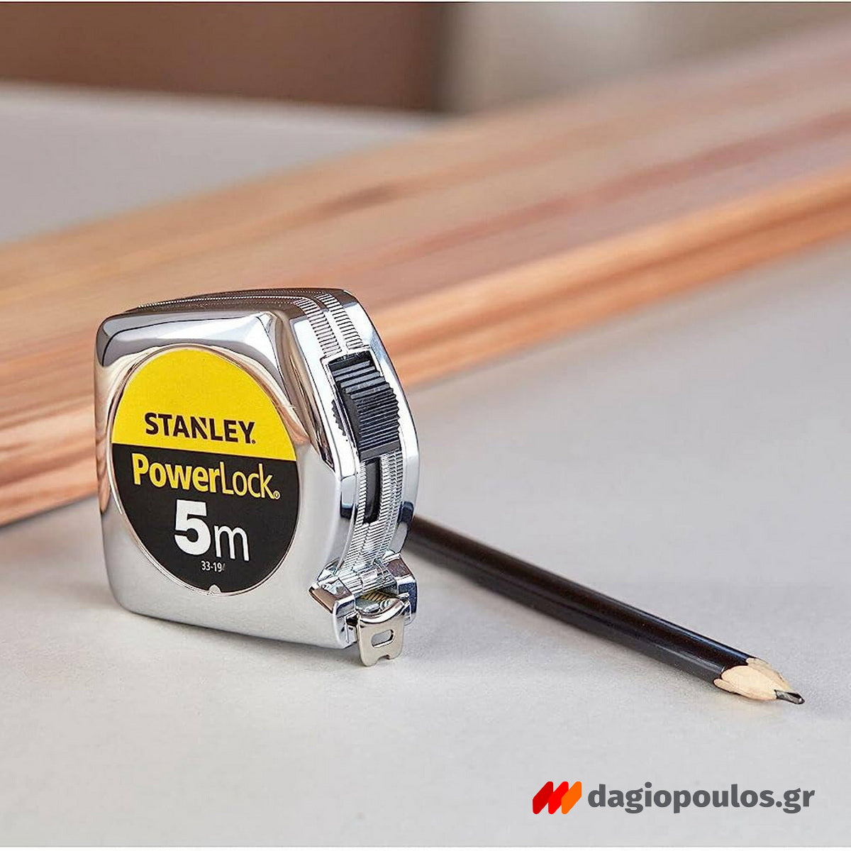 Stanley 1-33-191 Powerlock Μετροταινία Ρολό 5mtr x 19mm