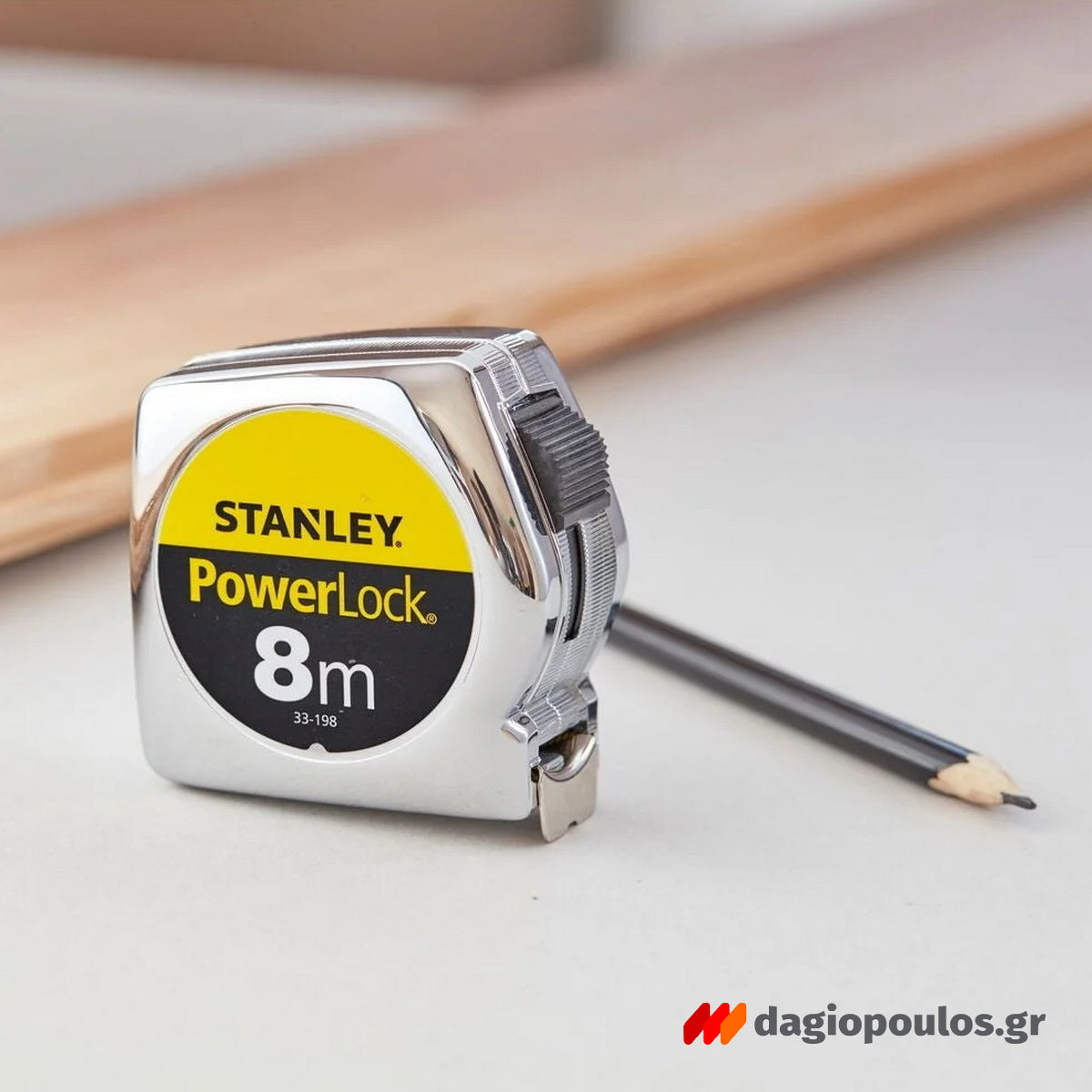 Stanley 1-33-198 Powerlock Μετροταινία Ρολό 8mtr x 25mm