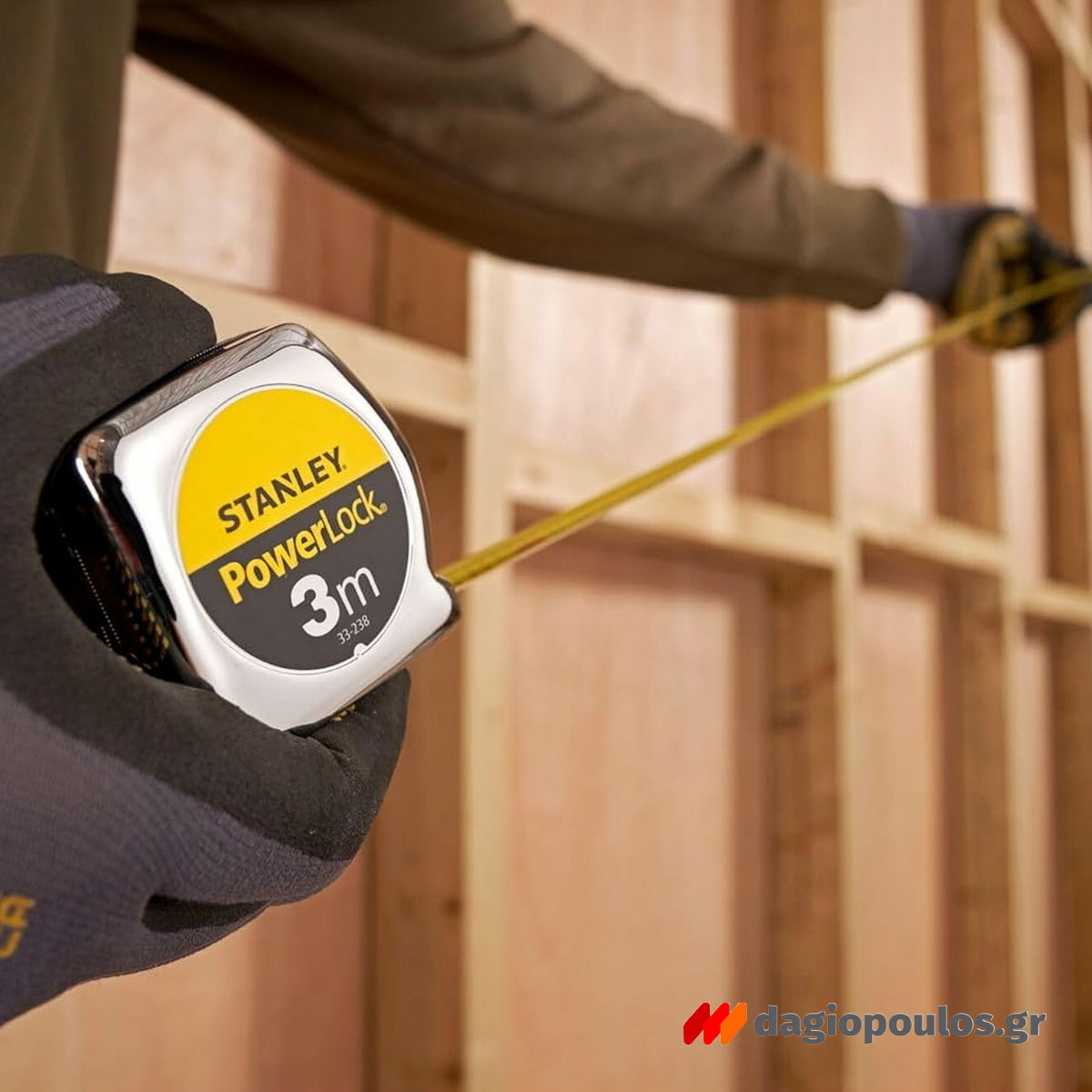 Stanley 1-33-238 Powerlock Μετροταινία Ρολό 3mtr x 13mm