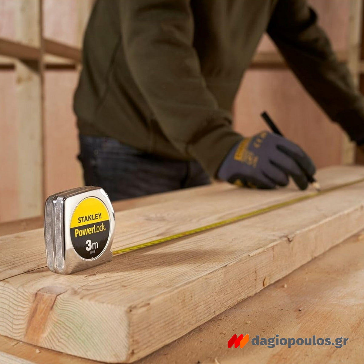 Stanley 1-33-238 Powerlock Μετροταινία Ρολό 3mtr x 13mm