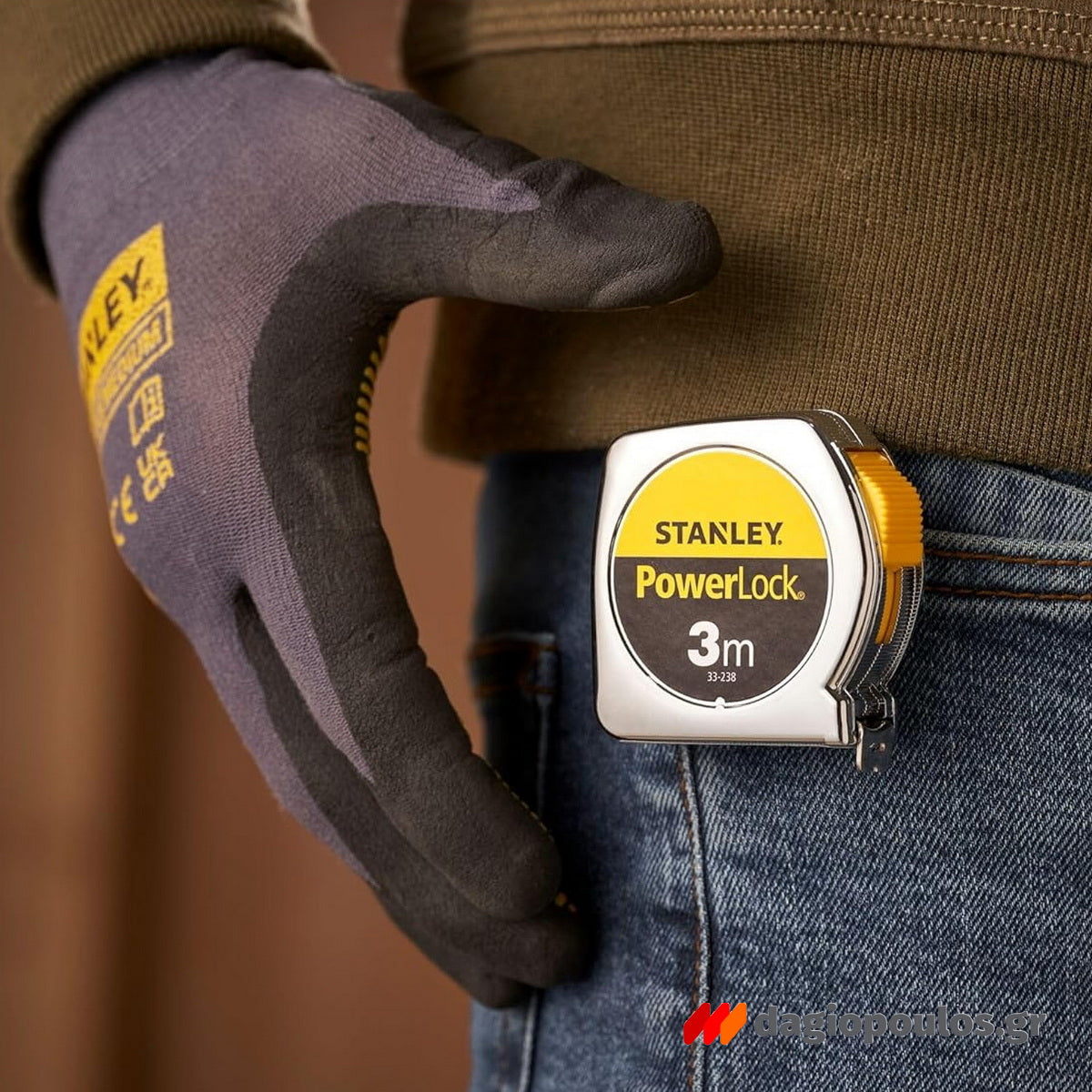 Compact Stanley Powerlock 1-33-238 για τεχνικά έργα και εργοτάξια