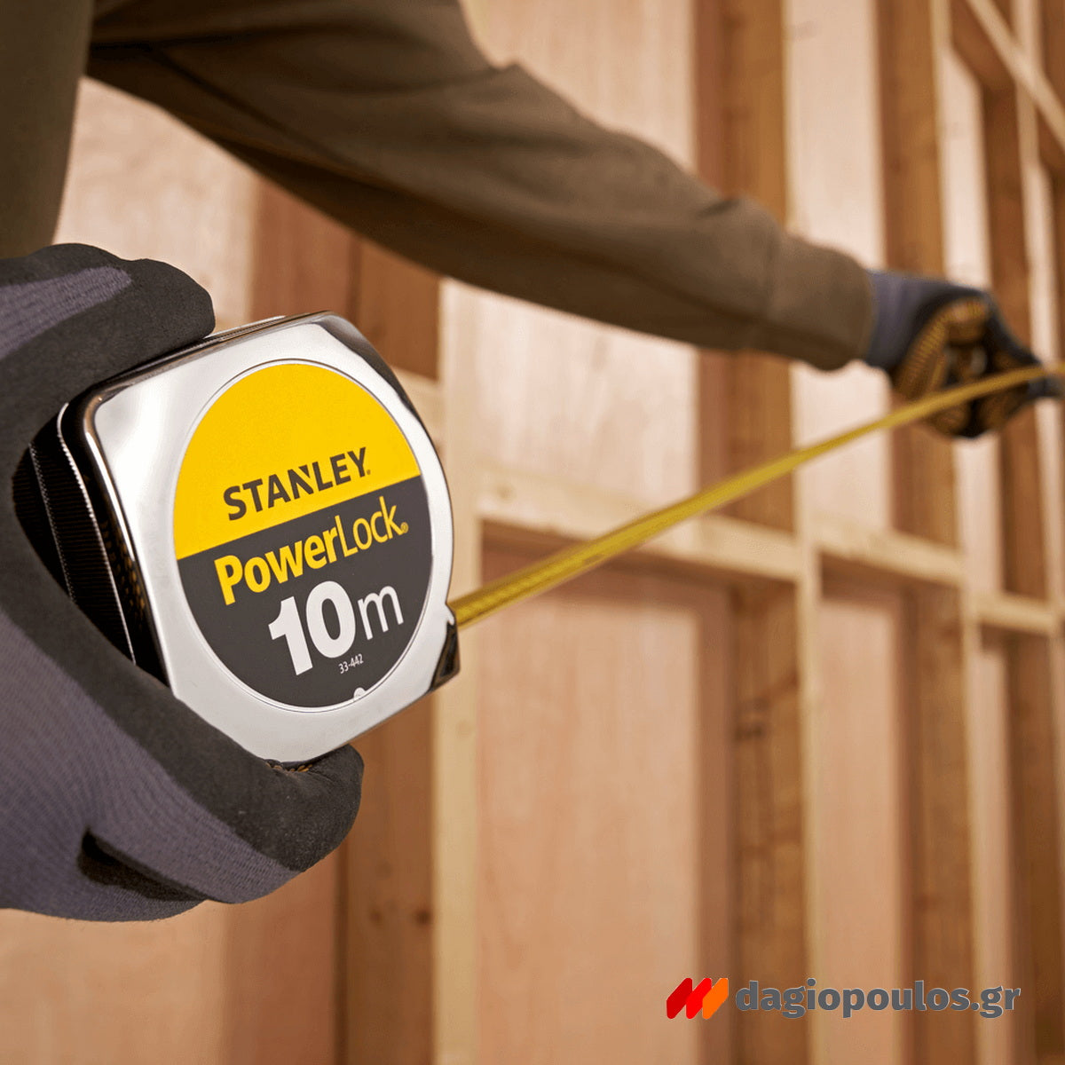 Stanley 1-33-442 Powerlock Classic Μετροταινία Ρολό 10mtr x 25mtr