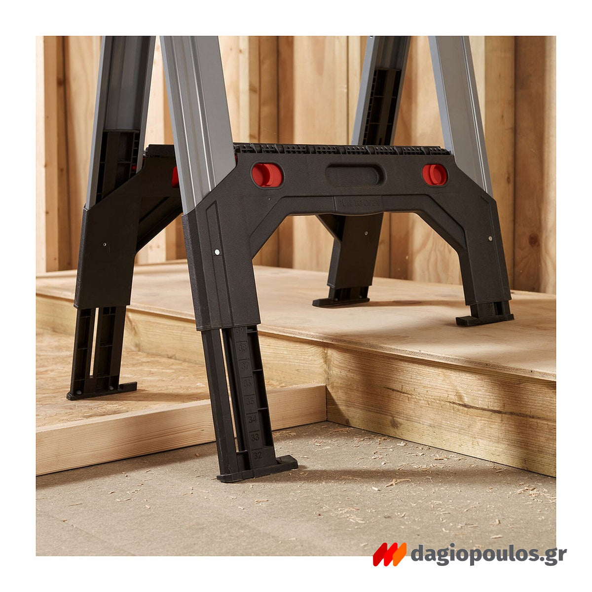 Stanley 1-92-980 Fatmax Καβαλέτο Εργασίας Αλουμινίου Σετ 2 Τεμ