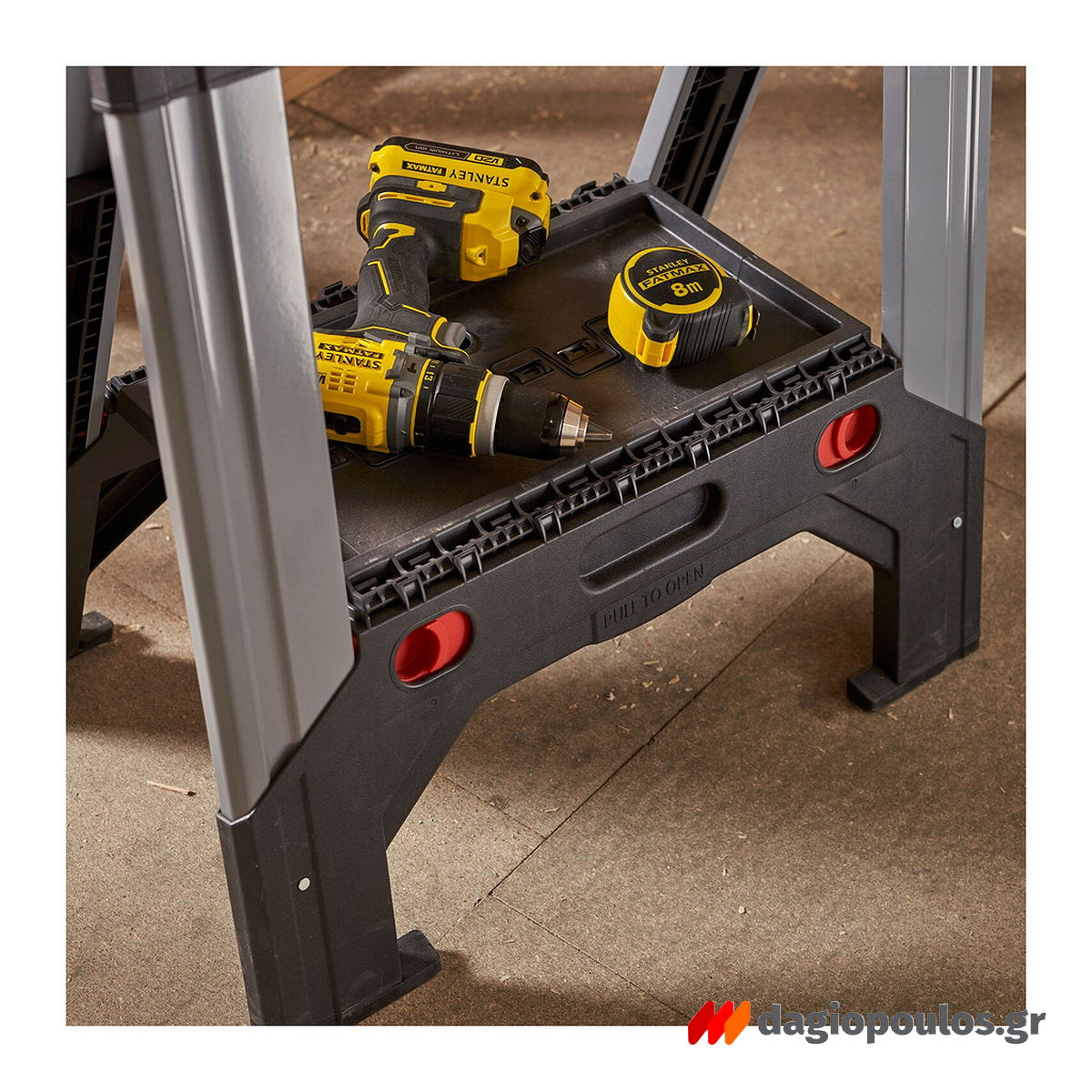 Stanley 1-92-980 Fatmax Καβαλέτο Εργασίας Αλουμινίου Σετ 2 Τεμ