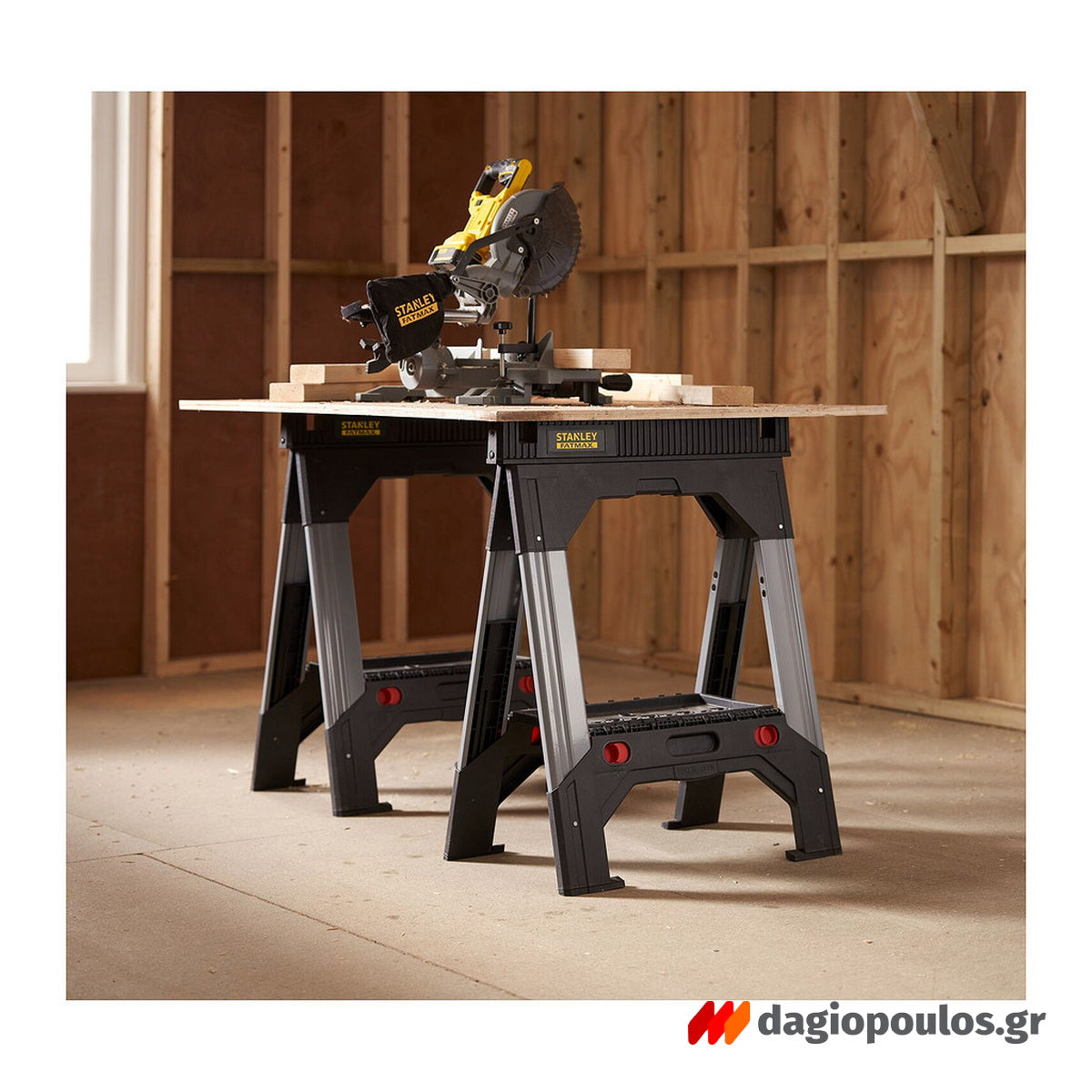 Stanley 1-92-980 Fatmax Καβαλέτο Εργασίας Αλουμινίου Σετ 2 Τεμ