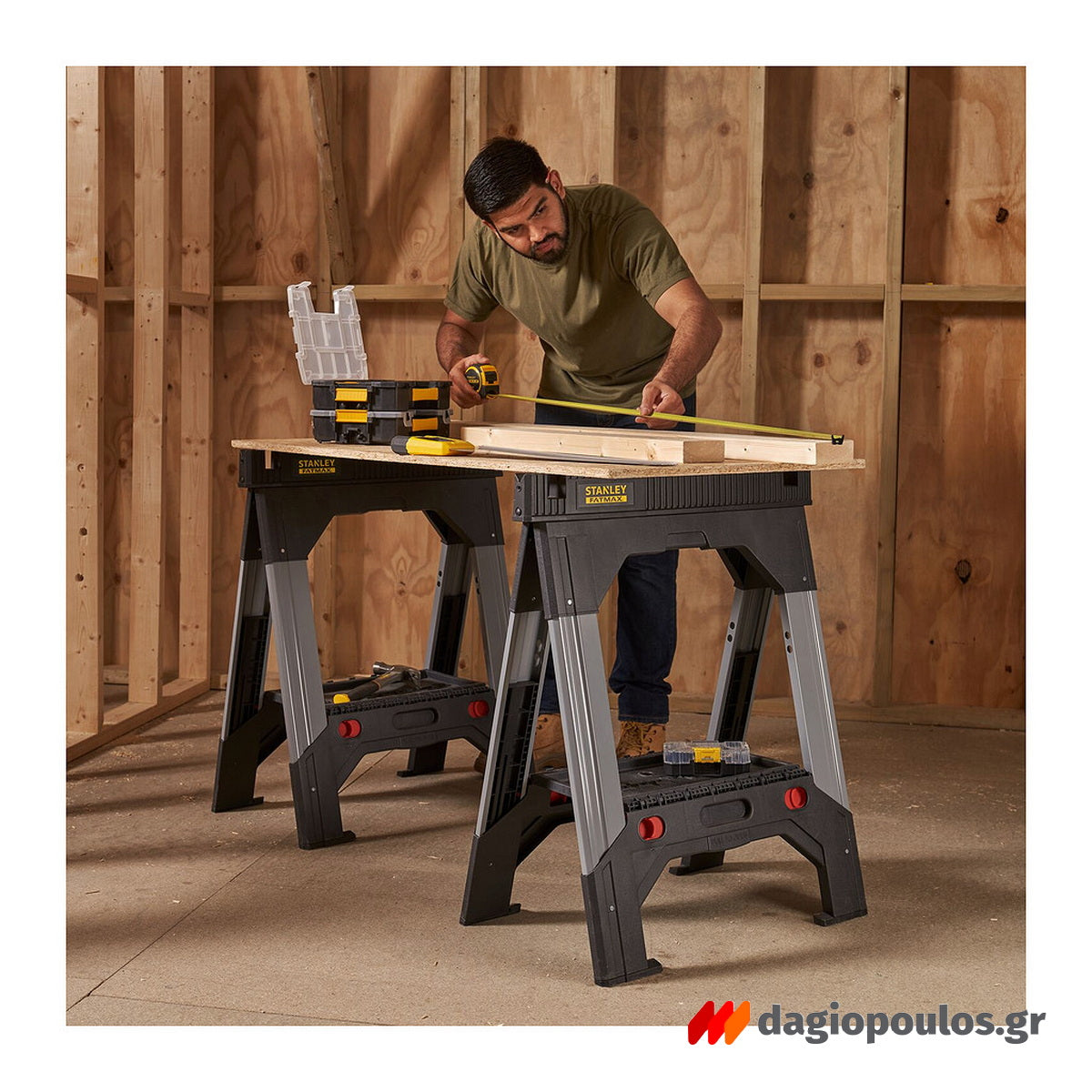 Stanley 1-92-980 Fatmax Καβαλέτο Εργασίας Αλουμινίου Σετ 2 Τεμ