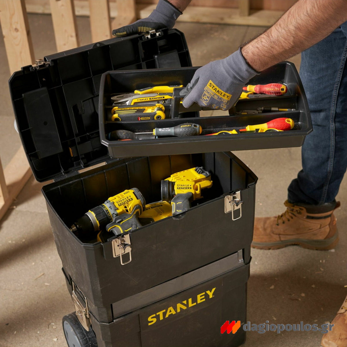 Stanley 1-93-968 Εργαλειοθήκη Κλειστή Τροχήλατη