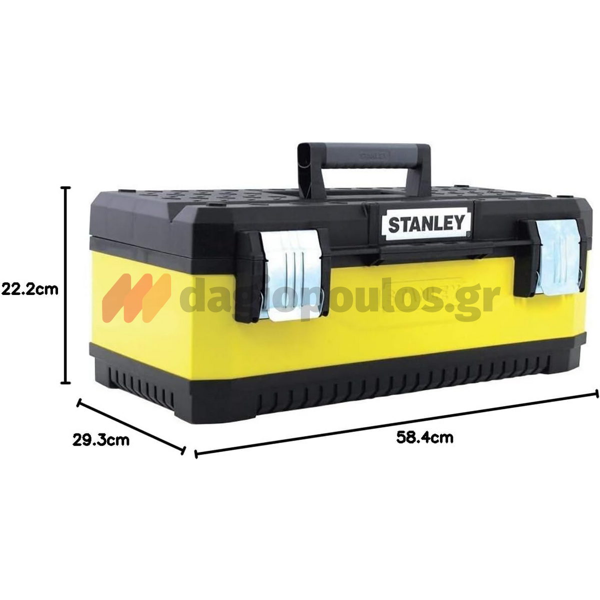 Stanley 1-95-613 Fatmax®Γκρι Μεταλλική Πλαστική Εργαλειοθήκη 23" 24.7Ltr