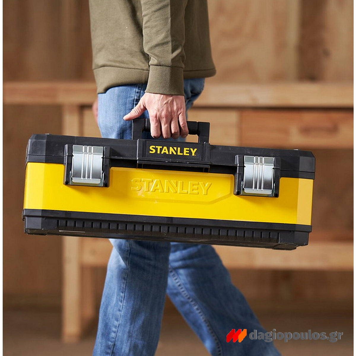 Stanley 1-95-614 Fatmax® Μεταλλική Πλαστική Εργαλειοθήκη 24.4" 26Ltr