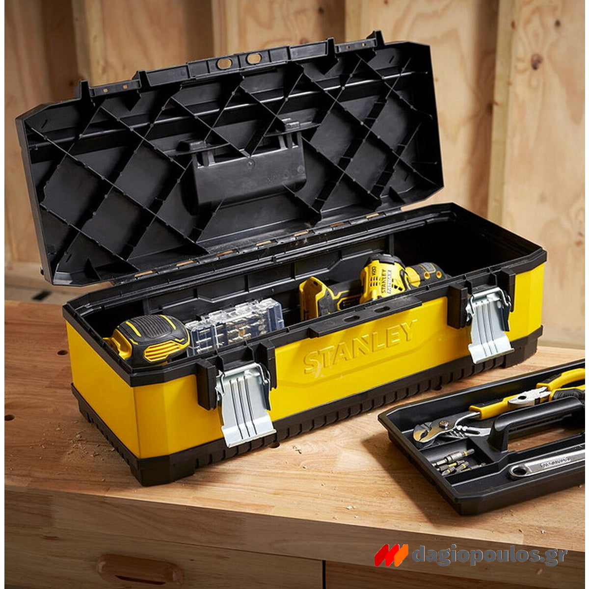 Stanley 1-95-614 Fatmax® Μεταλλική Πλαστική Εργαλειοθήκη 24.4" 26Ltr