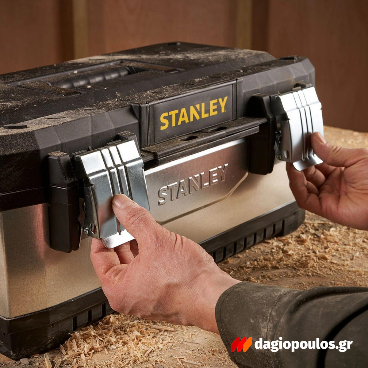 Stanley 1-95-619 Fatmax®Γκρι Μεταλλική Πλαστική Εργαλειοθήκη 23" 24.7Ltr