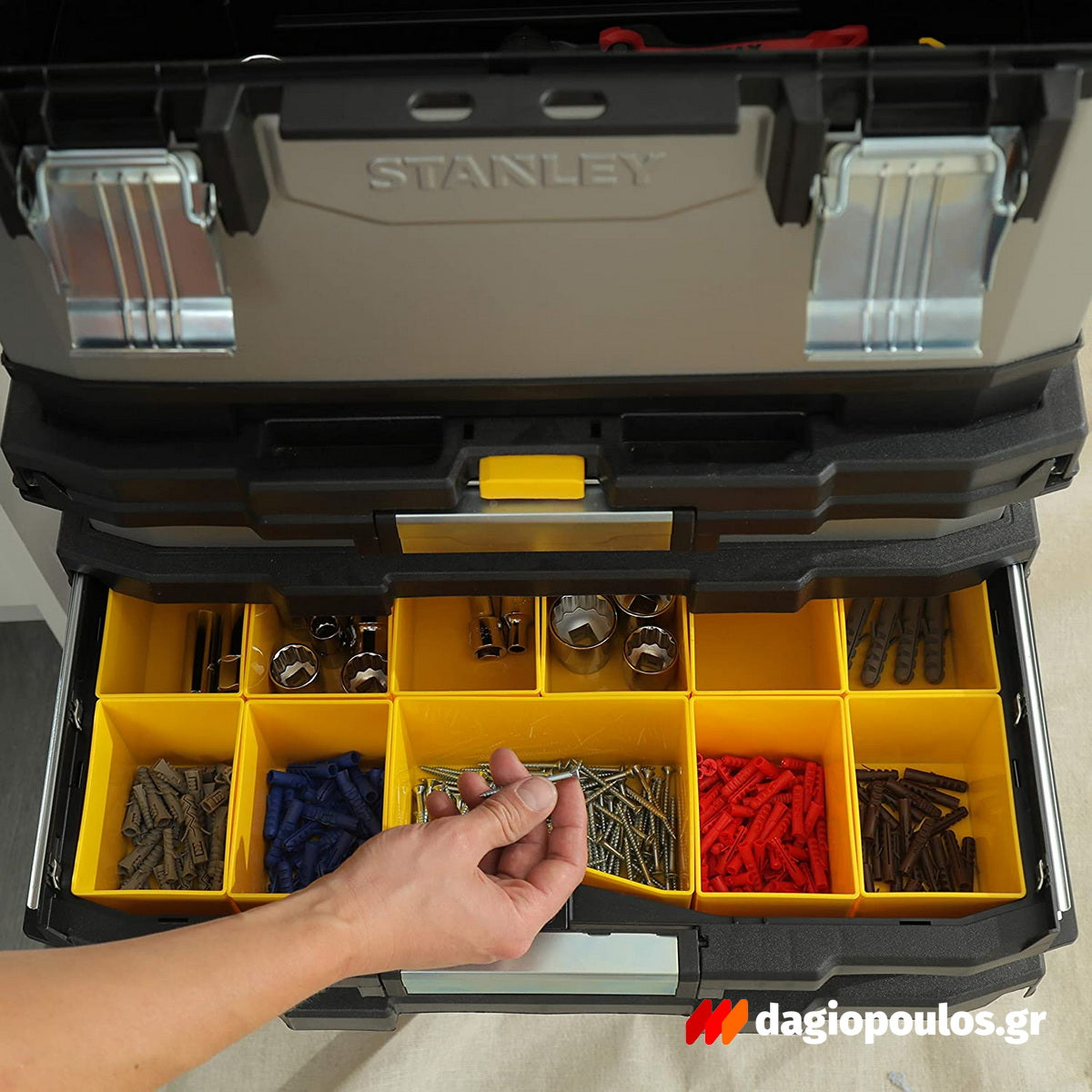 Stanley 1-95-622 Fatmax® Επαγγελματική Εργαλειοθήκη Εργαλειοφόρος Τροχήλατος 20" 63 λίτρων