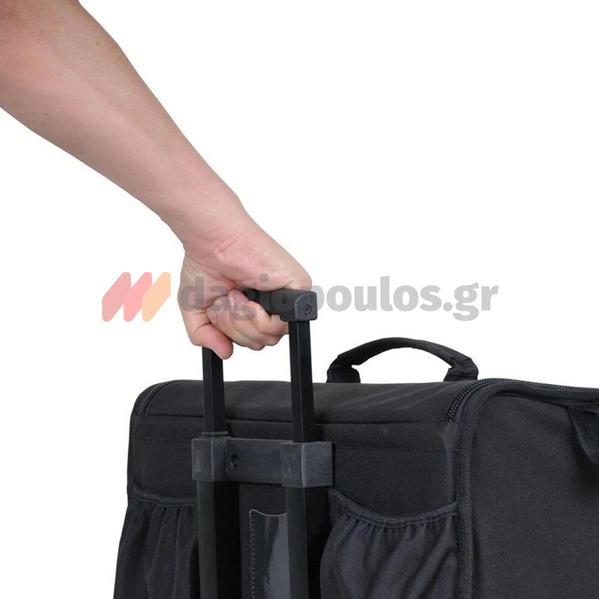 Λεπτομέρεια τηλεσκοπικής λαβής και στιβαρής δομής