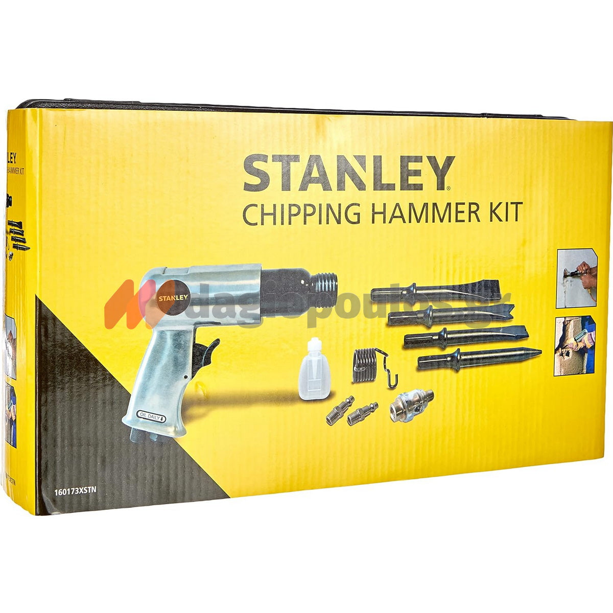Stanley 160173XSTN Κοπίδι Αέρος (Αεροκόπιδο) Με Εξαρτήματα & Βαλίτσα