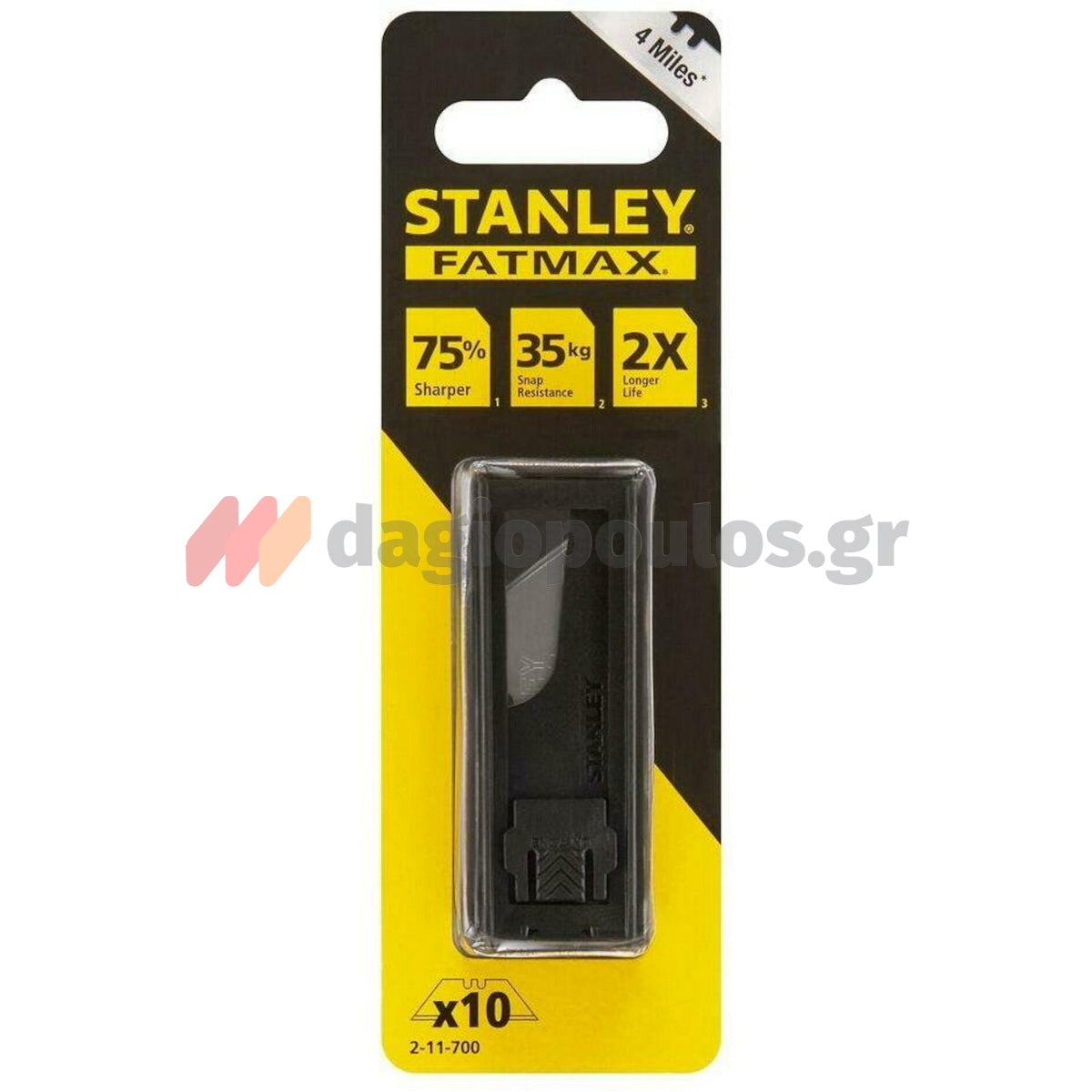 Stanley 2-11-700 Fatmax Λάμες (Λεπίδες) Ανταλλακτικές Τραπεζοειδείς Σετ 10 Τεμ