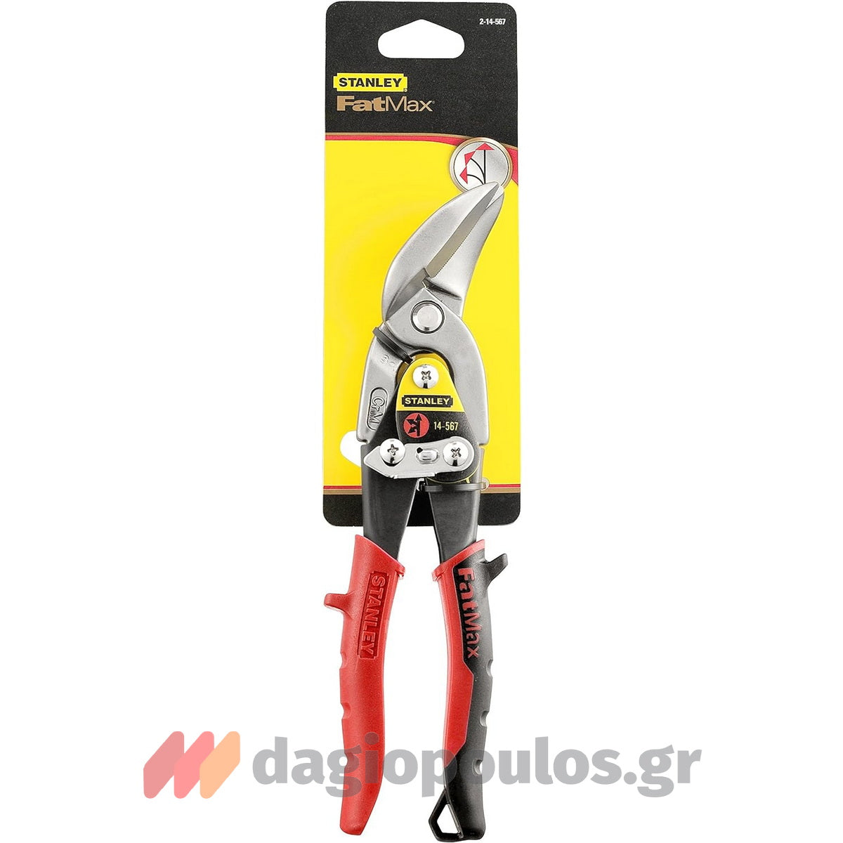 Stanley 2-14-567 Ψαλίδι Λαμαρίνας Αριστερής Κοπής Κυρτό 10" 250mm