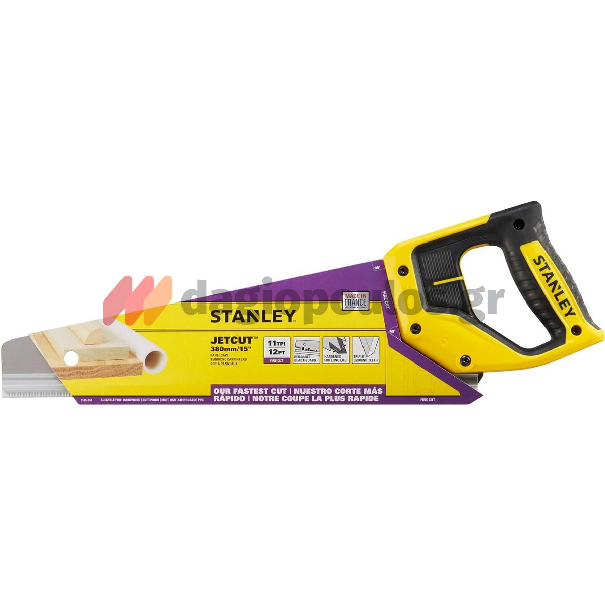 Stanley 2-15-594 Jet Cut Σεγάτσα (Πριόνι) Χειρός 380mm Λεπτό Δόντι