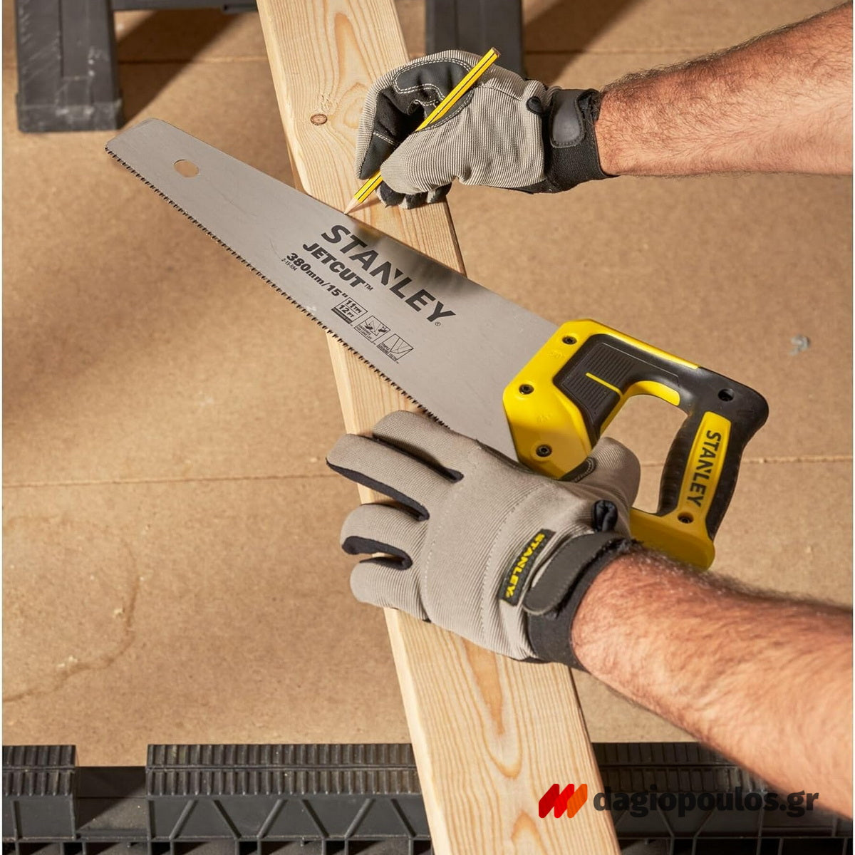 Stanley 2-15-594 Jet Cut Σεγάτσα (Πριόνι) Χειρός 380mm Λεπτό Δόντι