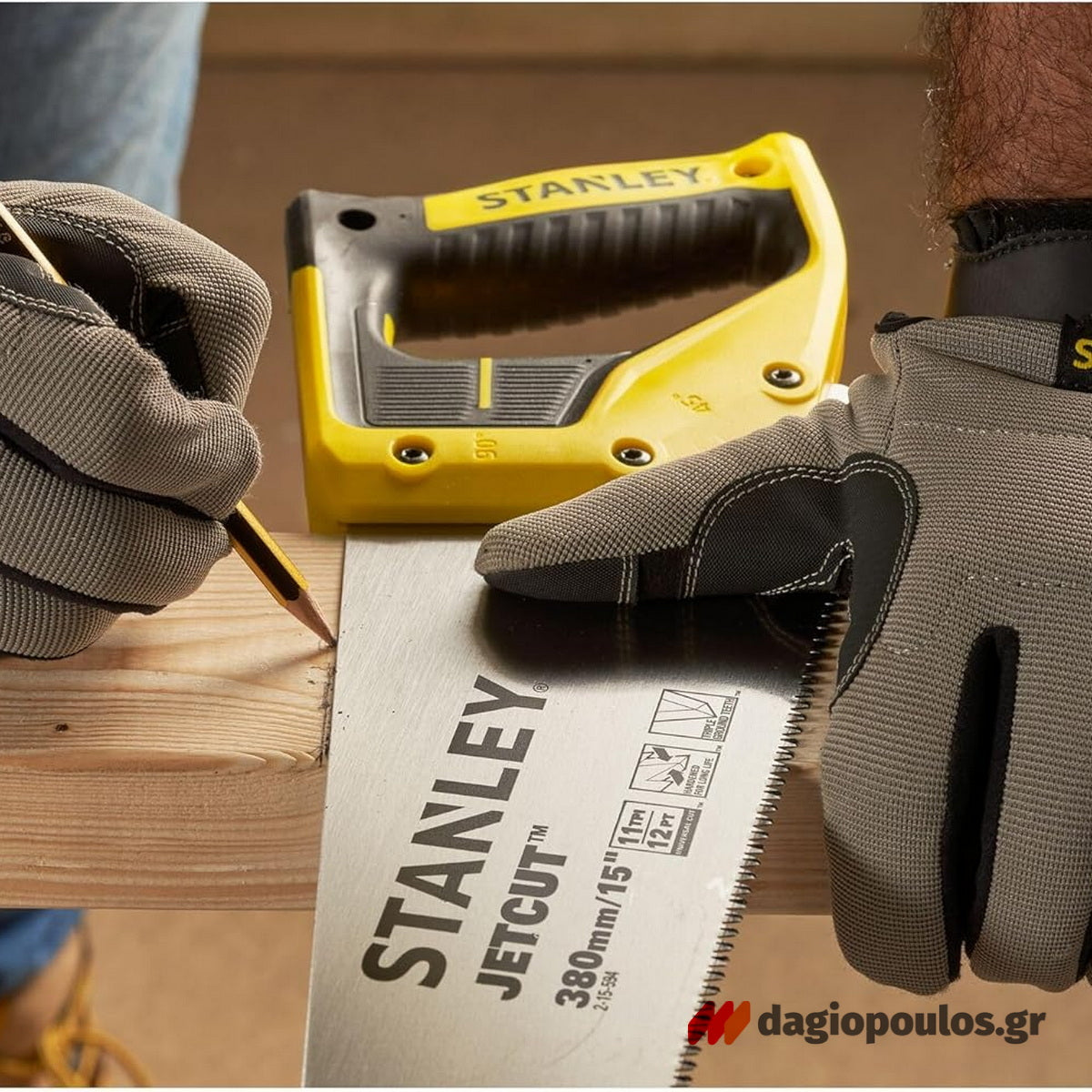 Stanley 2-15-594 Jet Cut Σεγάτσα (Πριόνι) Χειρός 380mm Λεπτό Δόντι