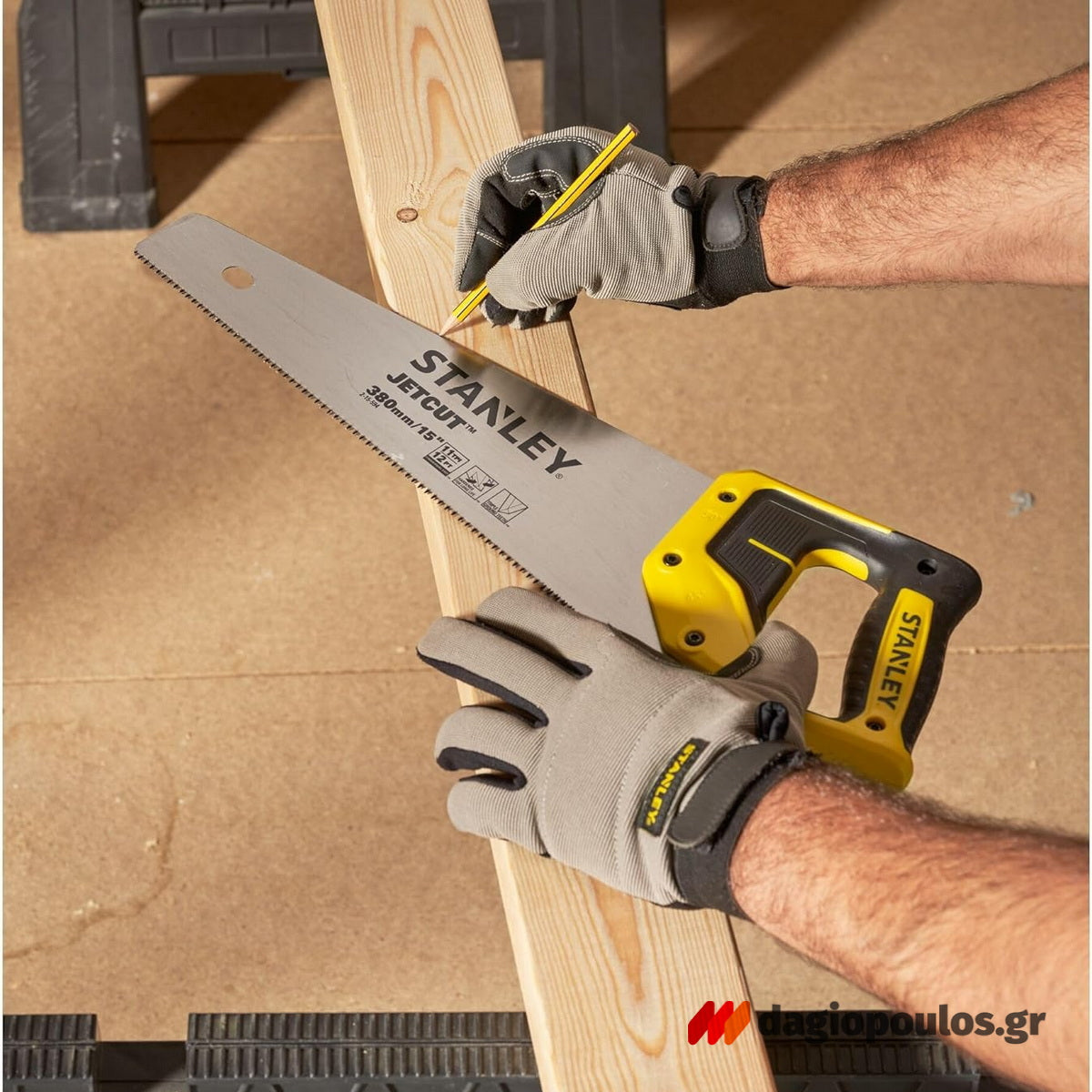 Stanley 2-15-594 Jet Cut Σεγάτσα (Πριόνι) Χειρός 380mm Λεπτό Δόντι