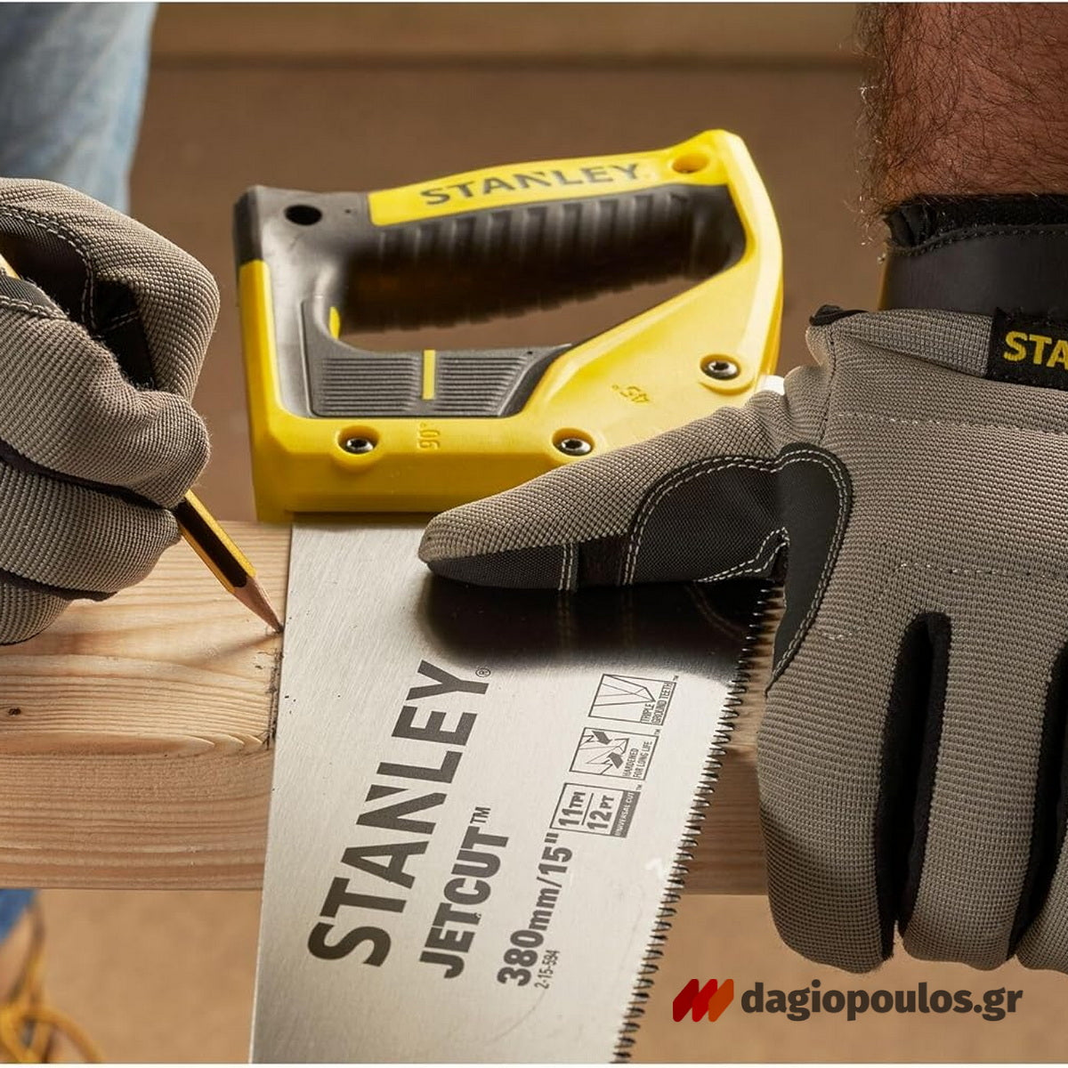 Stanley 2-15-594 Jet Cut Σεγάτσα (Πριόνι) Χειρός 380mm Λεπτό Δόντι