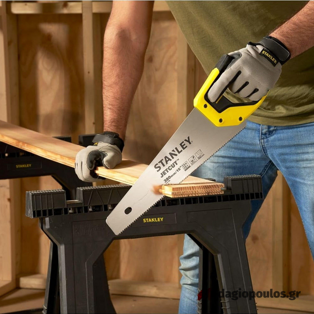 Stanley 2-15-594 Jet Cut Σεγάτσα (Πριόνι) Χειρός 380mm Λεπτό Δόντι