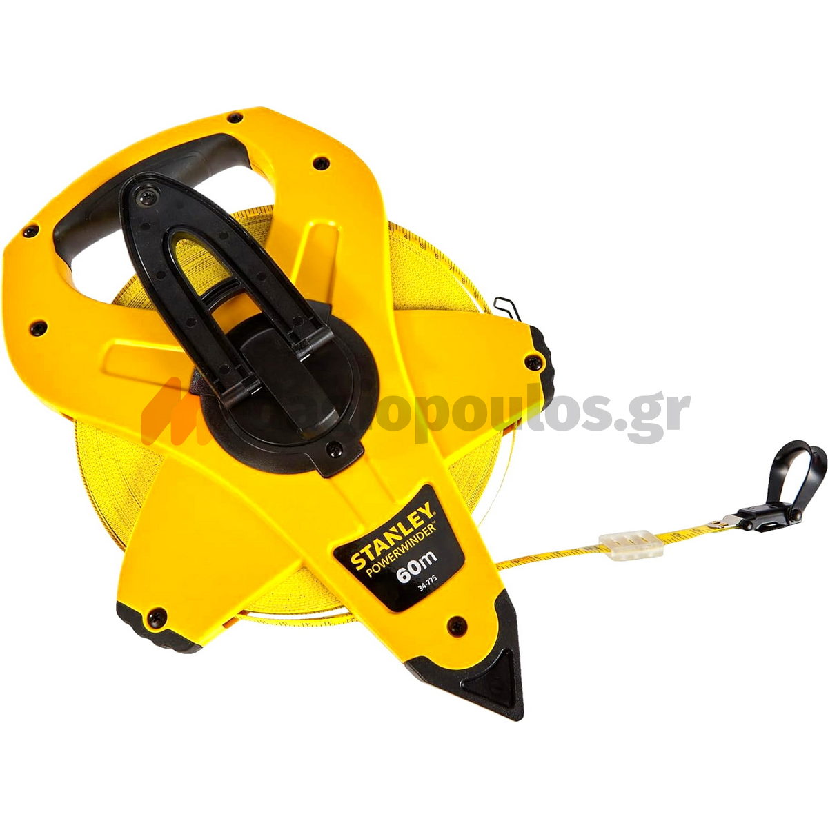 Stanley 2-34-775 Power Winder Μετροταινία Με Κέλυφος ABS & Ταινία Από Fiberglass 60mtr